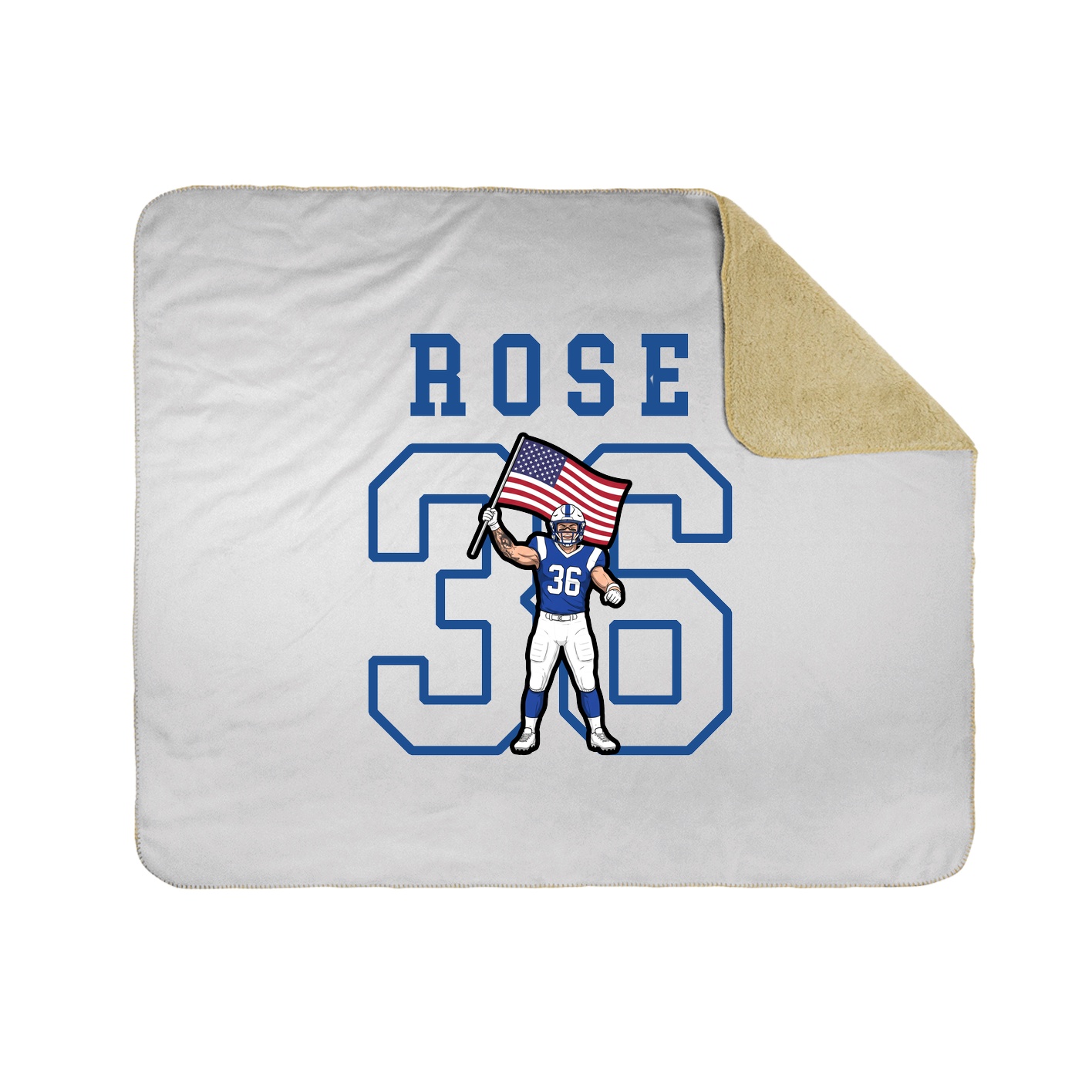 Throw Blanket — Shirsey in White