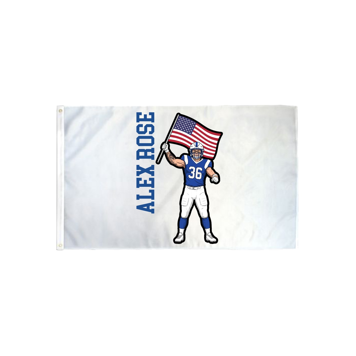 3x5 Flag — Name Vertical in Classic