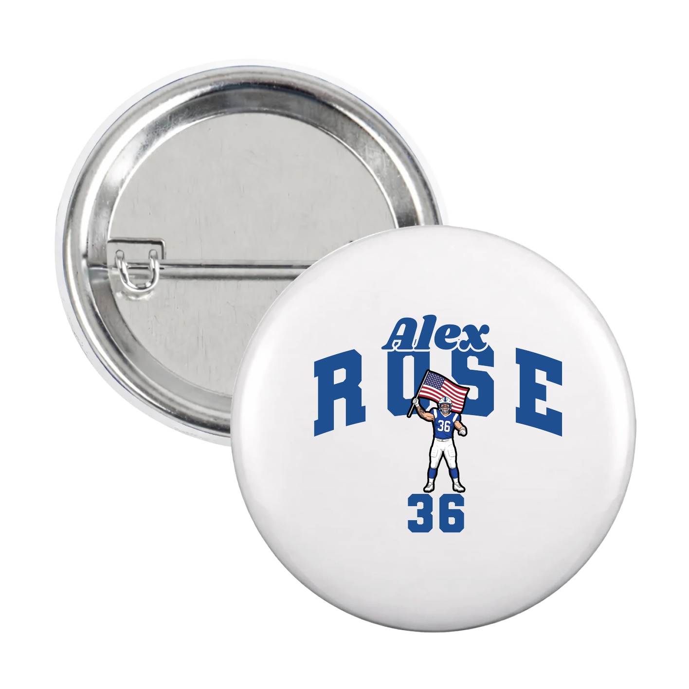 Game Day Button — Signature Arch in White