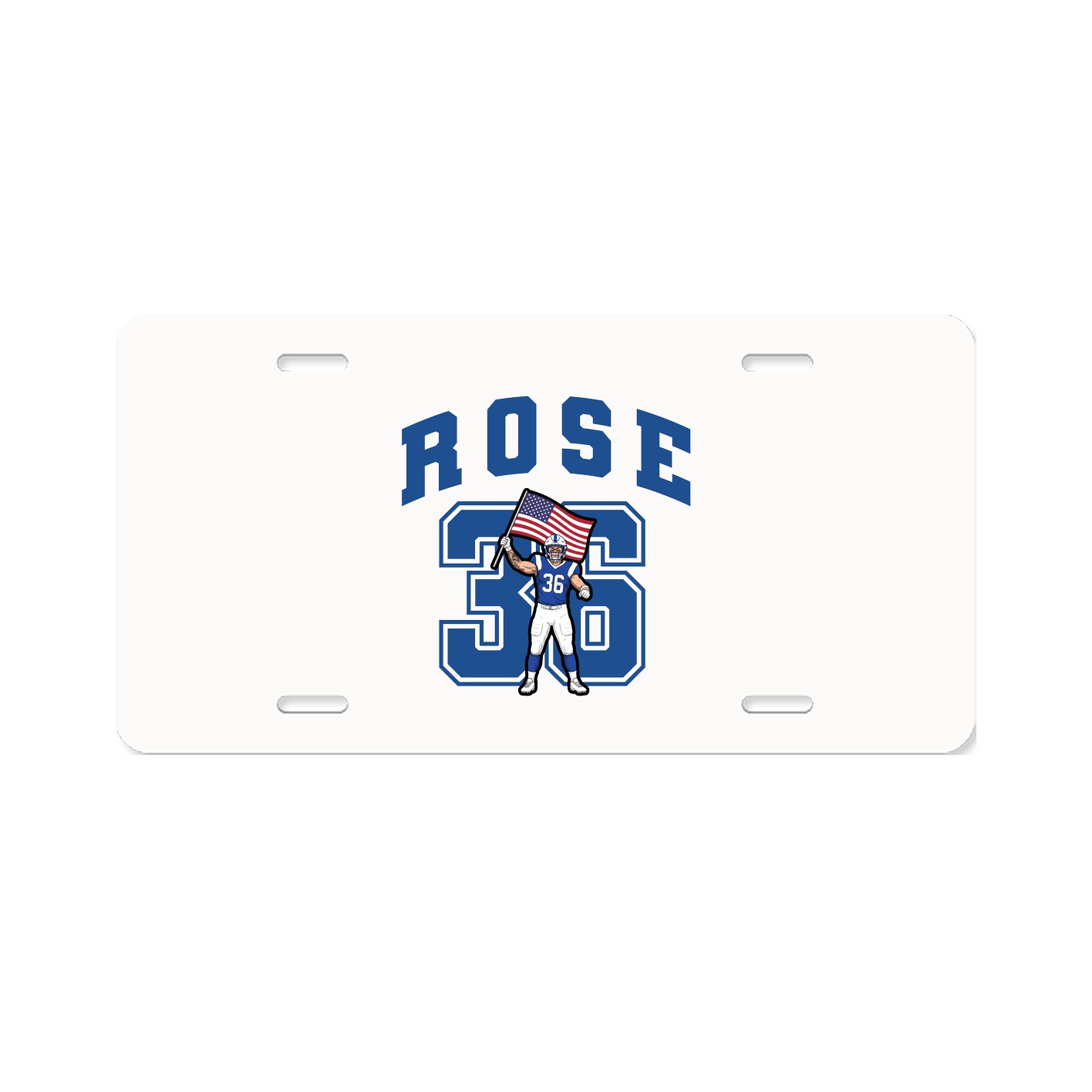 License Plate — Number in Classic