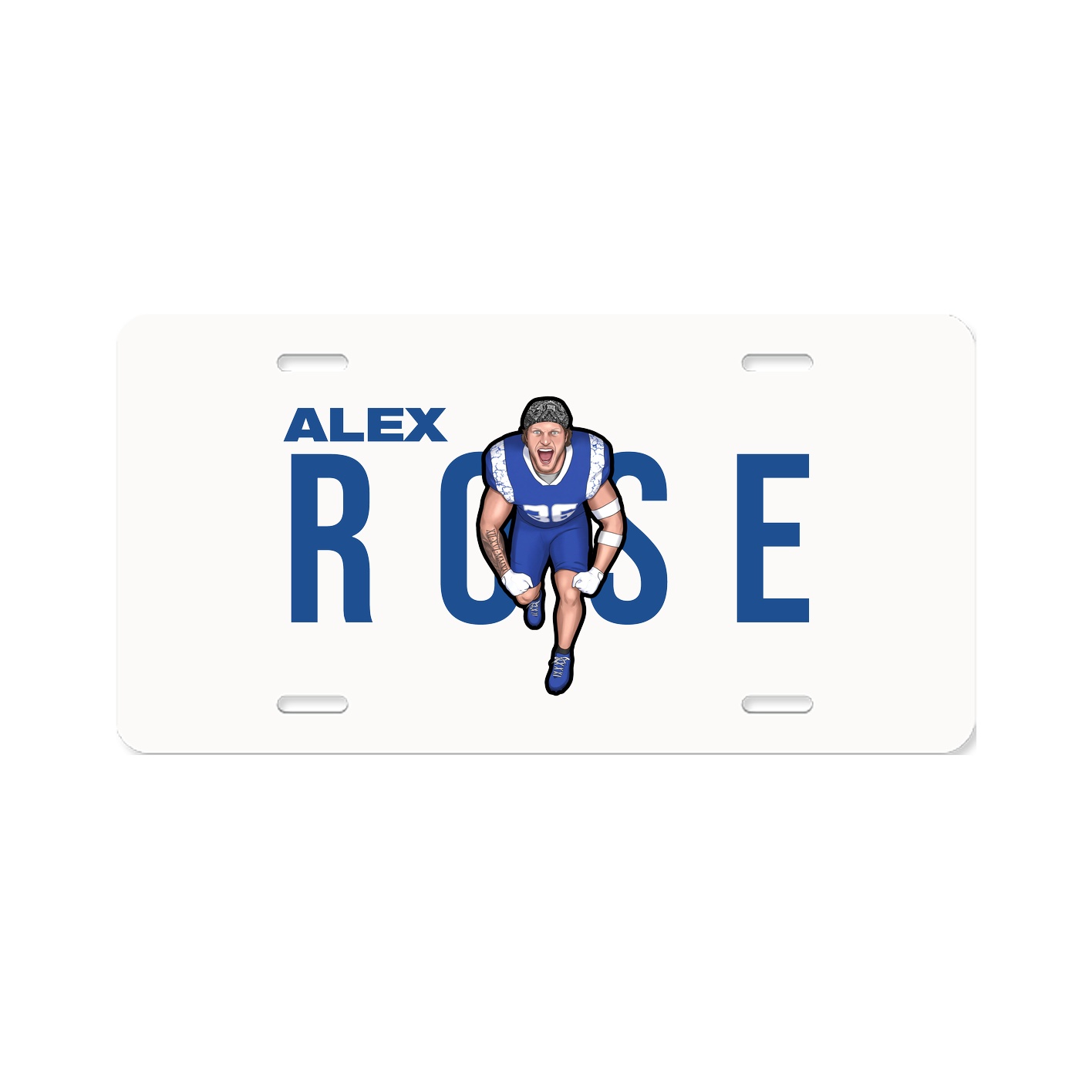 License Plate — Player Name in Classic
