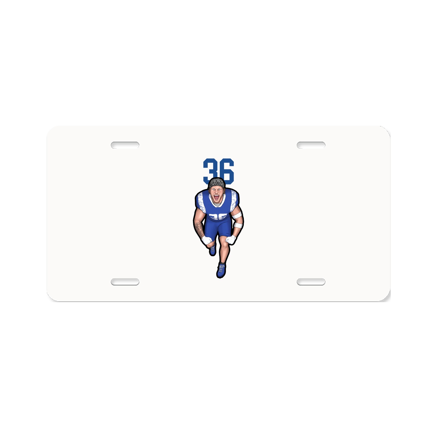 License Plate — Number Top in Classic