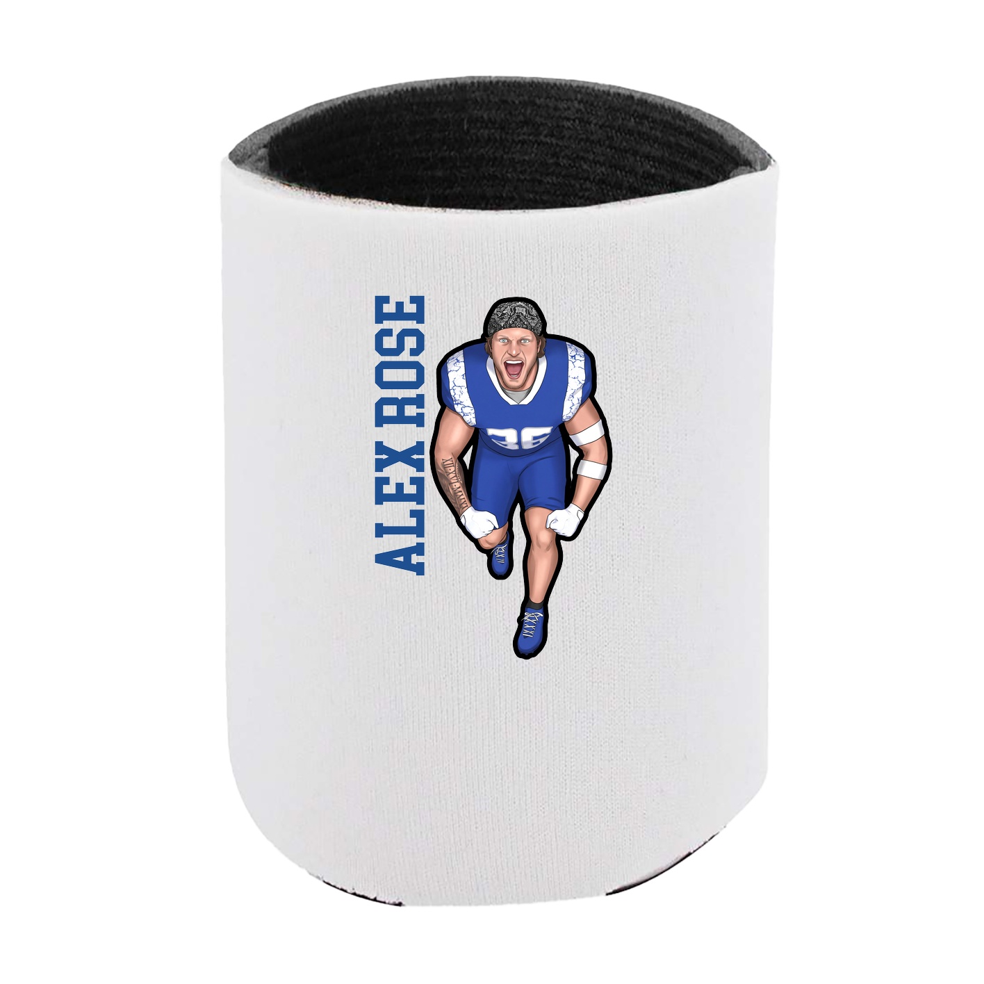 Can Holder — Name Vertical in White