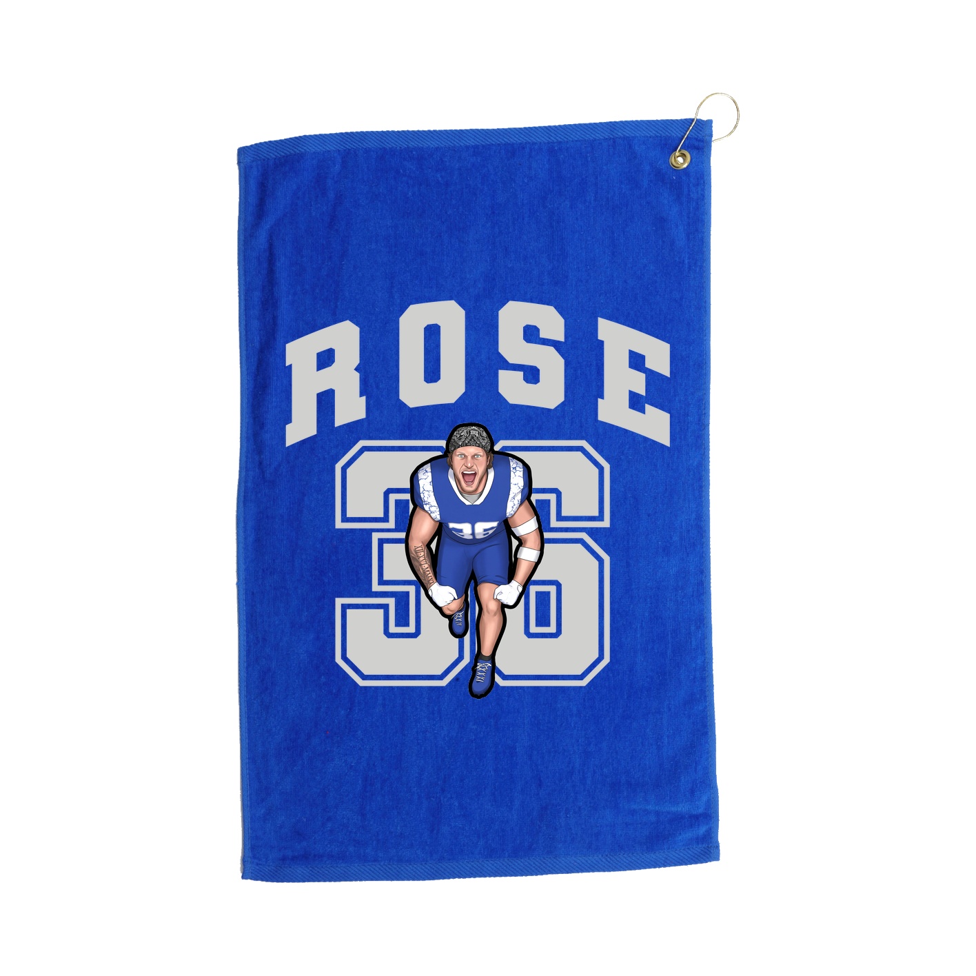 Golf Towel — Number in Royal