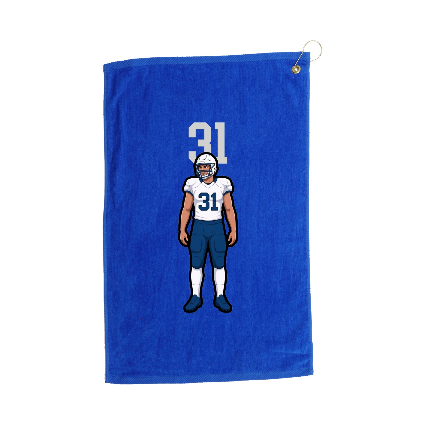 Golf Towel — Number Top in Royal