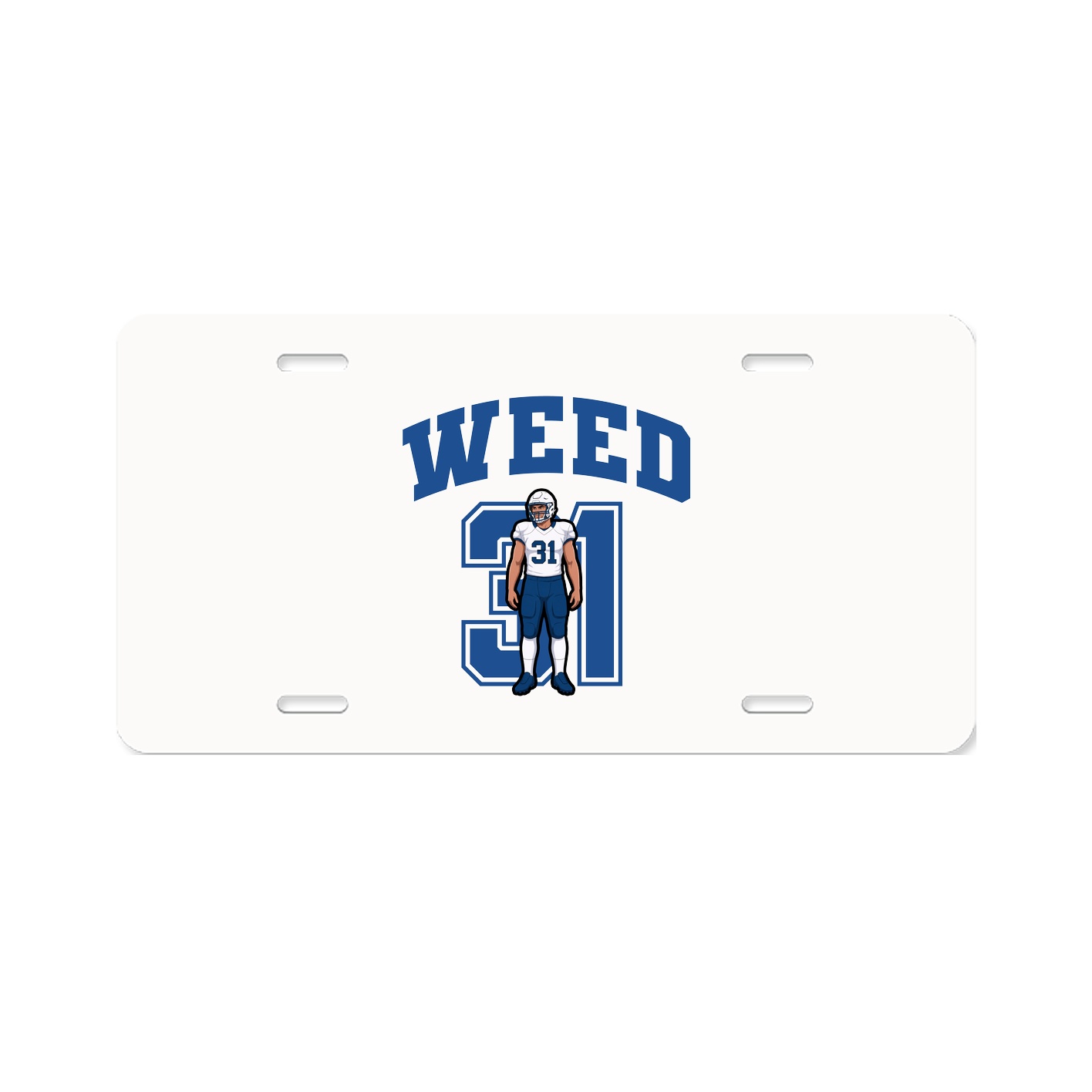 License Plate — Number in Classic