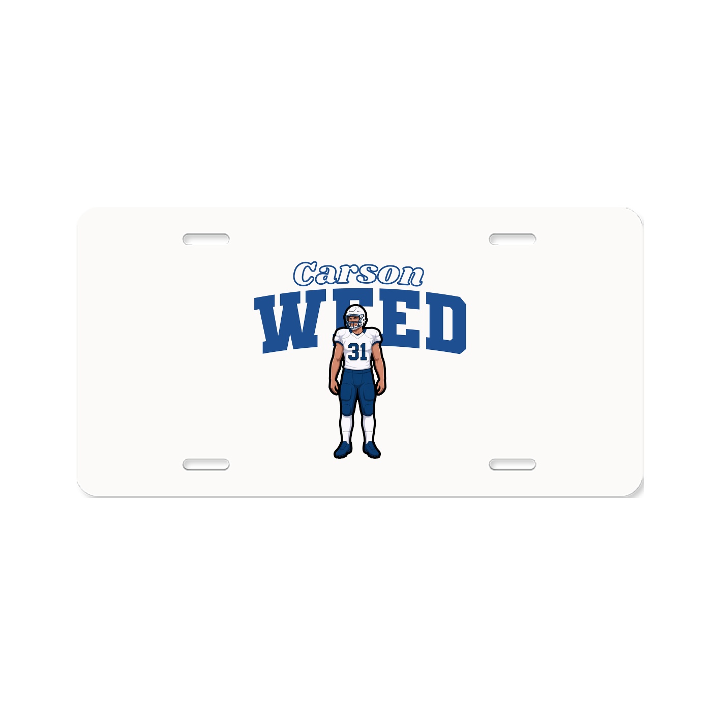 License Plate — Name Arch in Classic