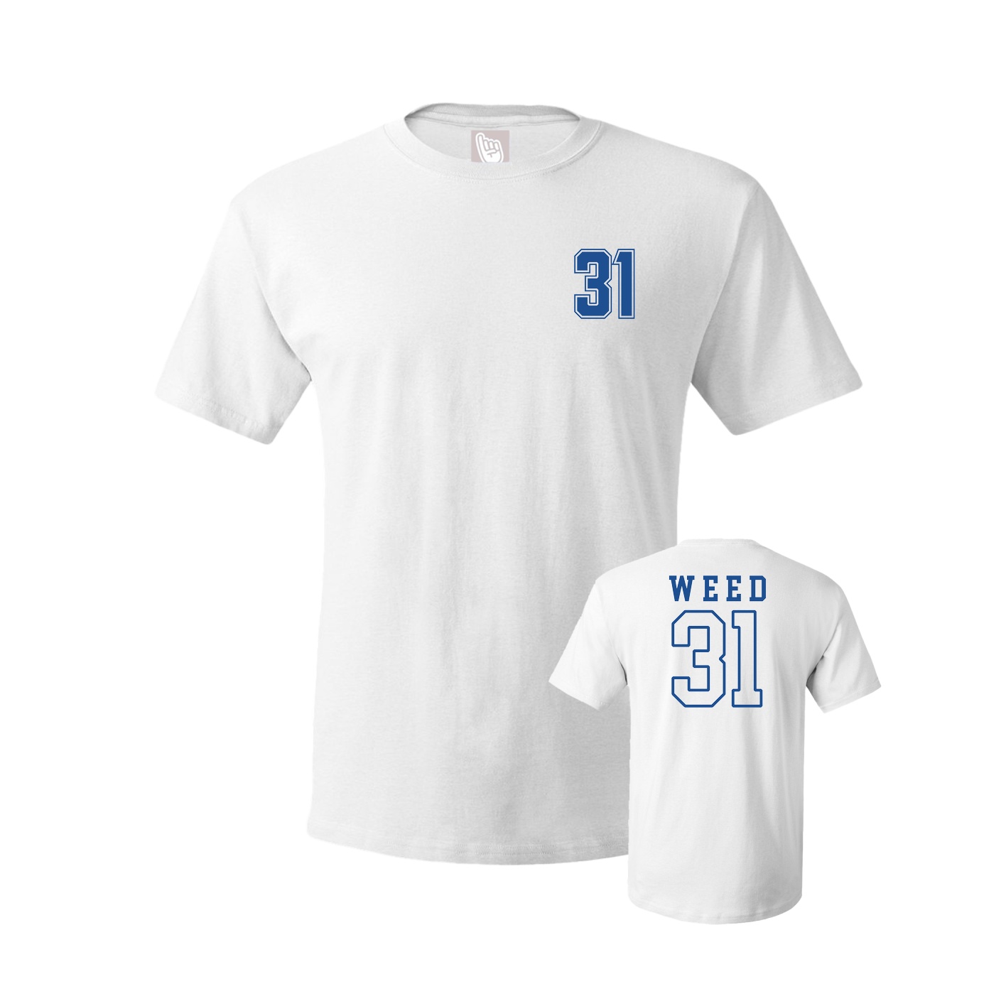 Youth Tee — Chest Back in White