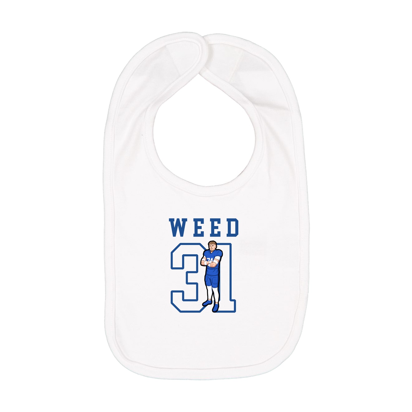 Infant Bib — Shirsey in White
