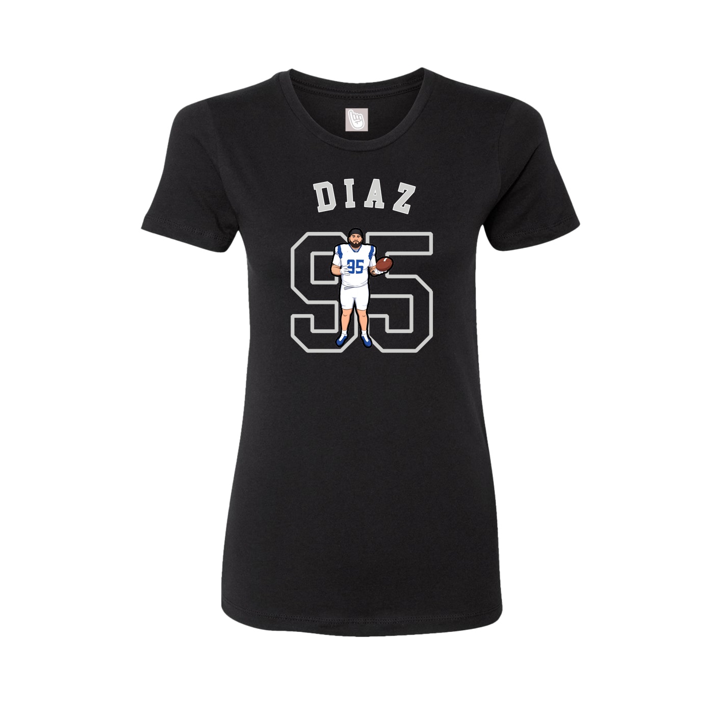 Fitted Women's Tee — Shirsey Arch in Black