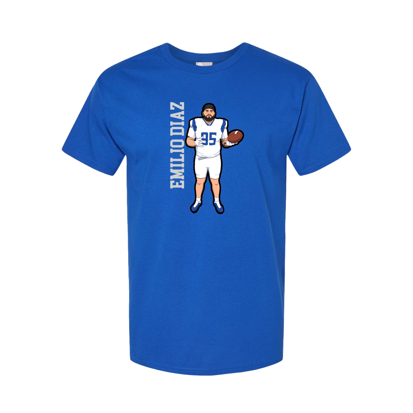 Tee — Name Vertical in Royal