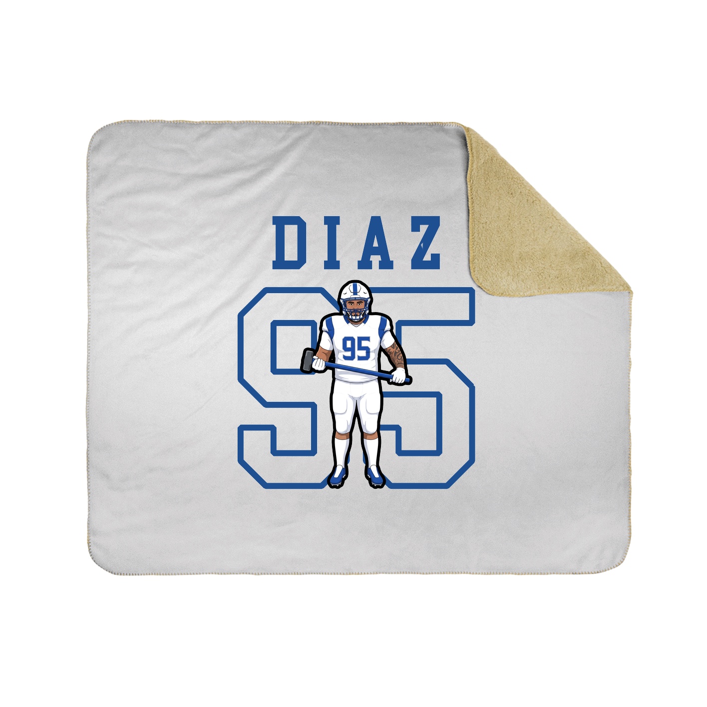 Throw Blanket — Shirsey in White