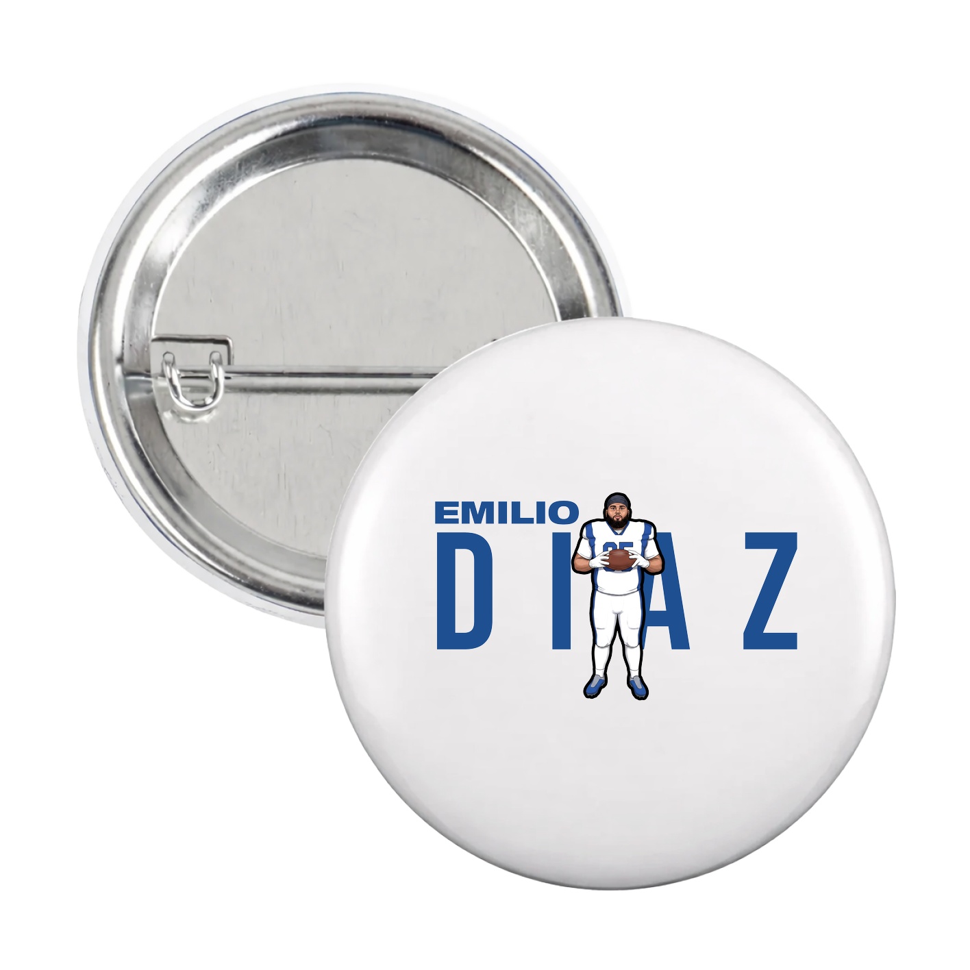 Game Day Button — Player Name in White