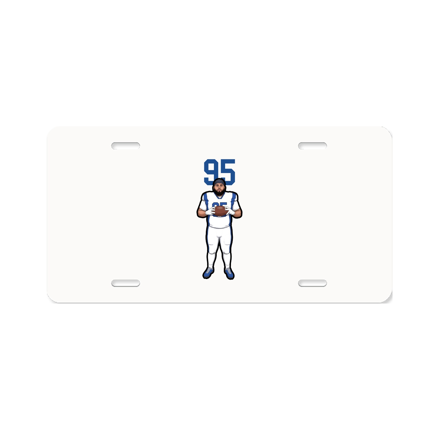 License Plate — Number Top in Classic