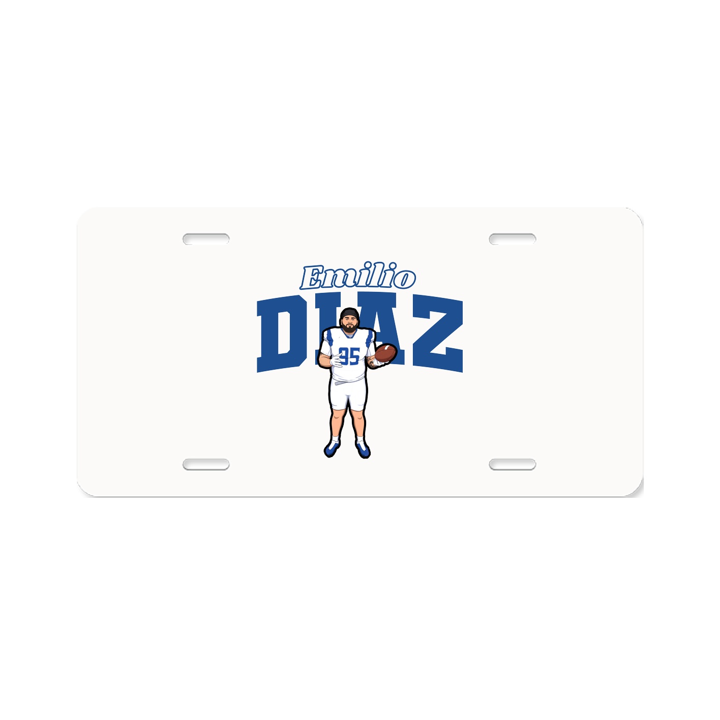 License Plate — Name Arch in Classic
