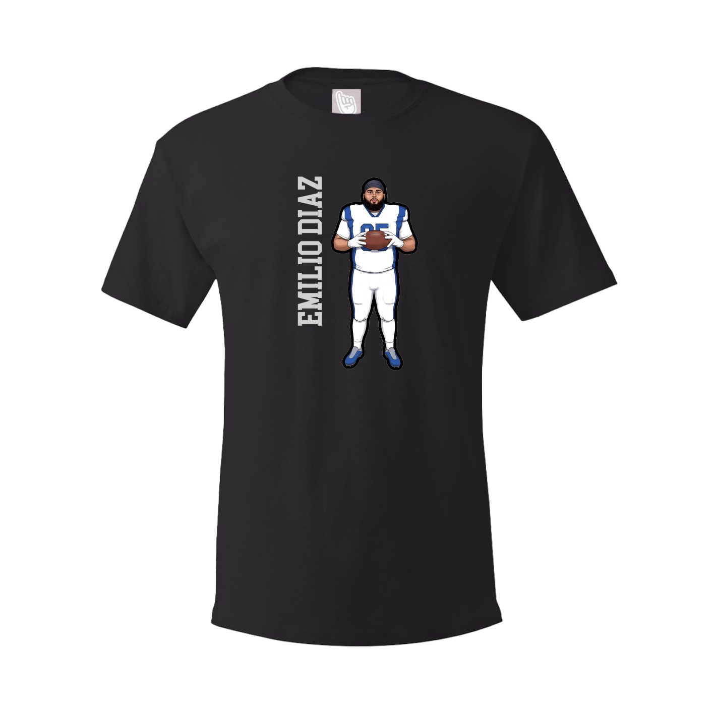 Tee — Name Vertical in Black
