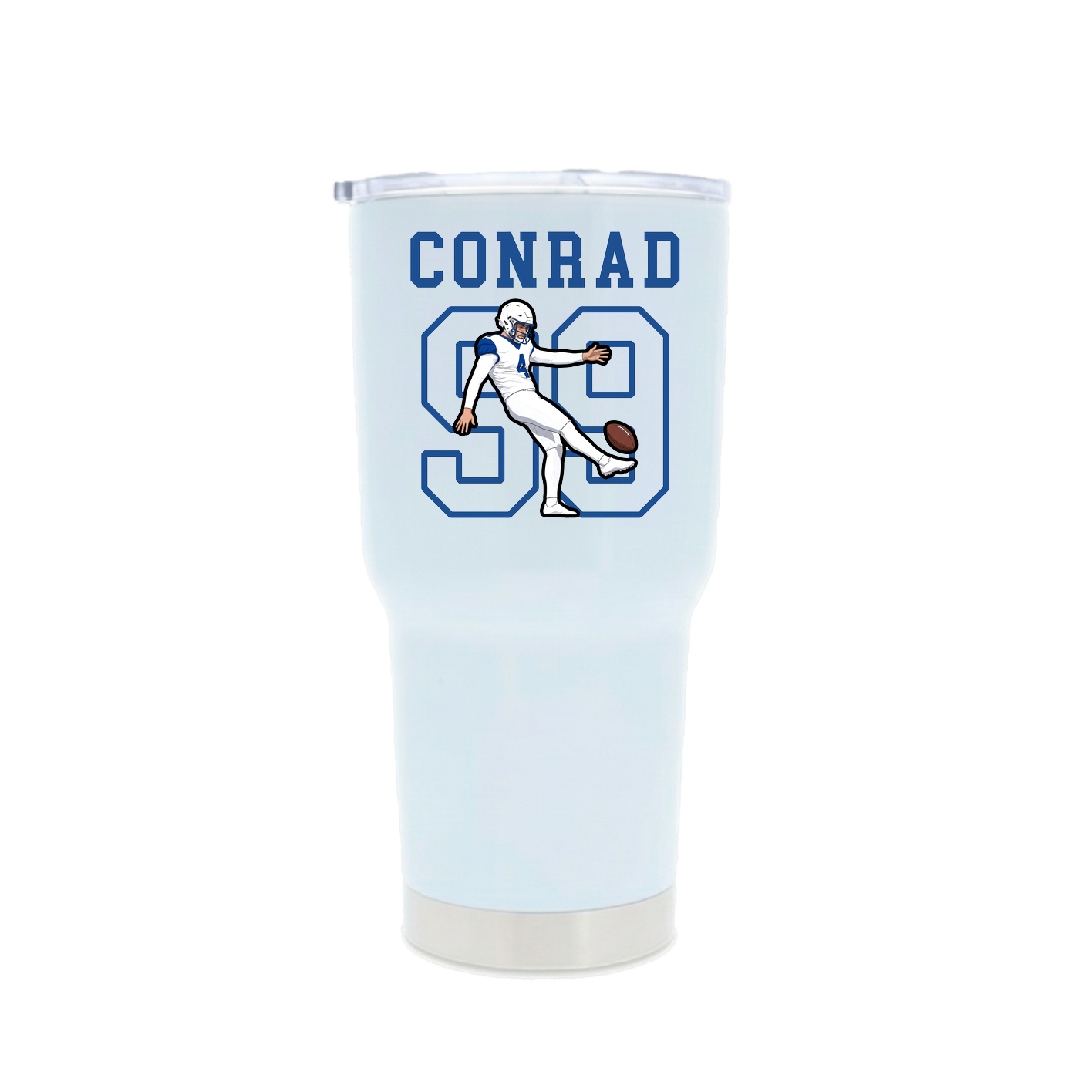 30oz Stainless Steel Tumbler — Shirsey in White