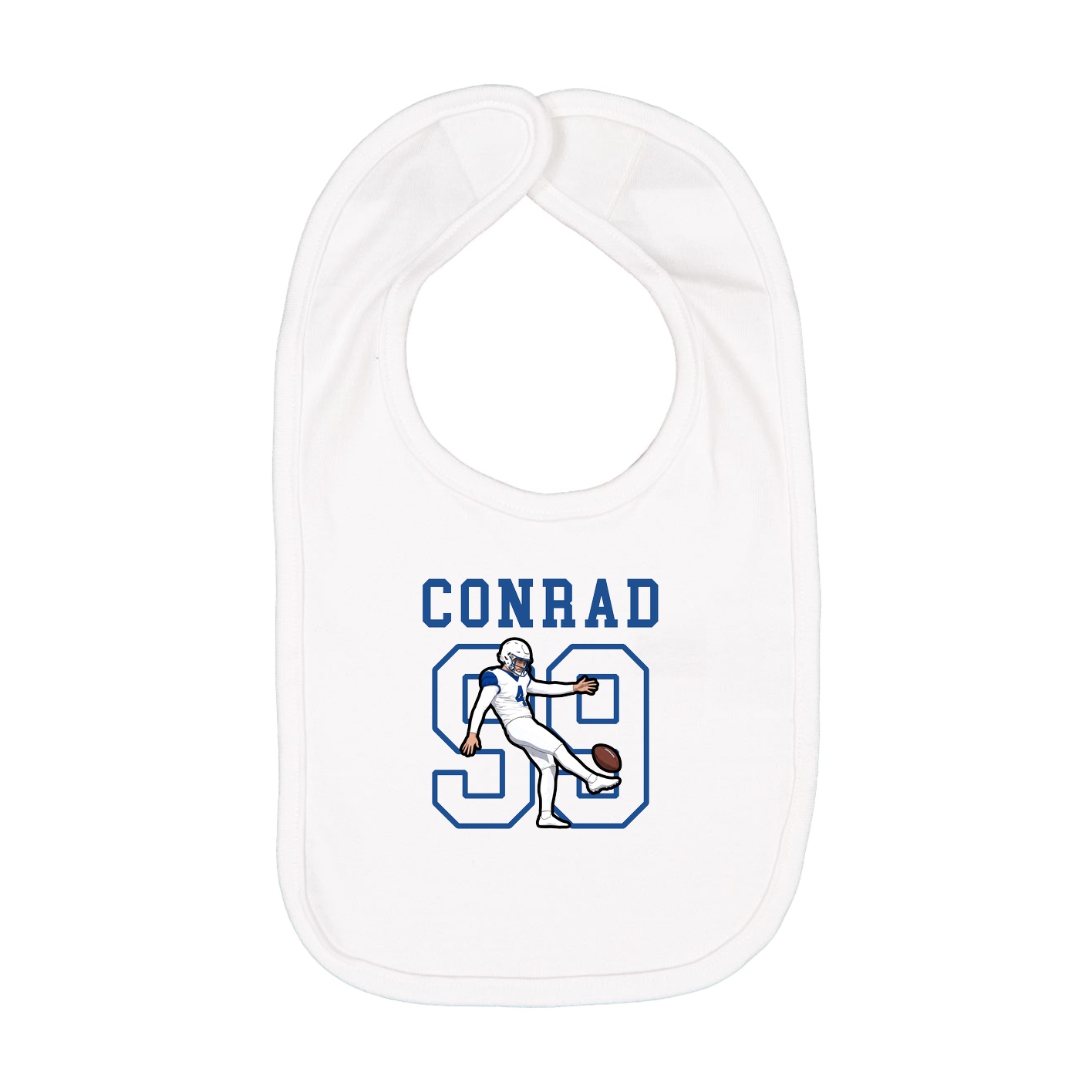 Infant Bib — Shirsey in White