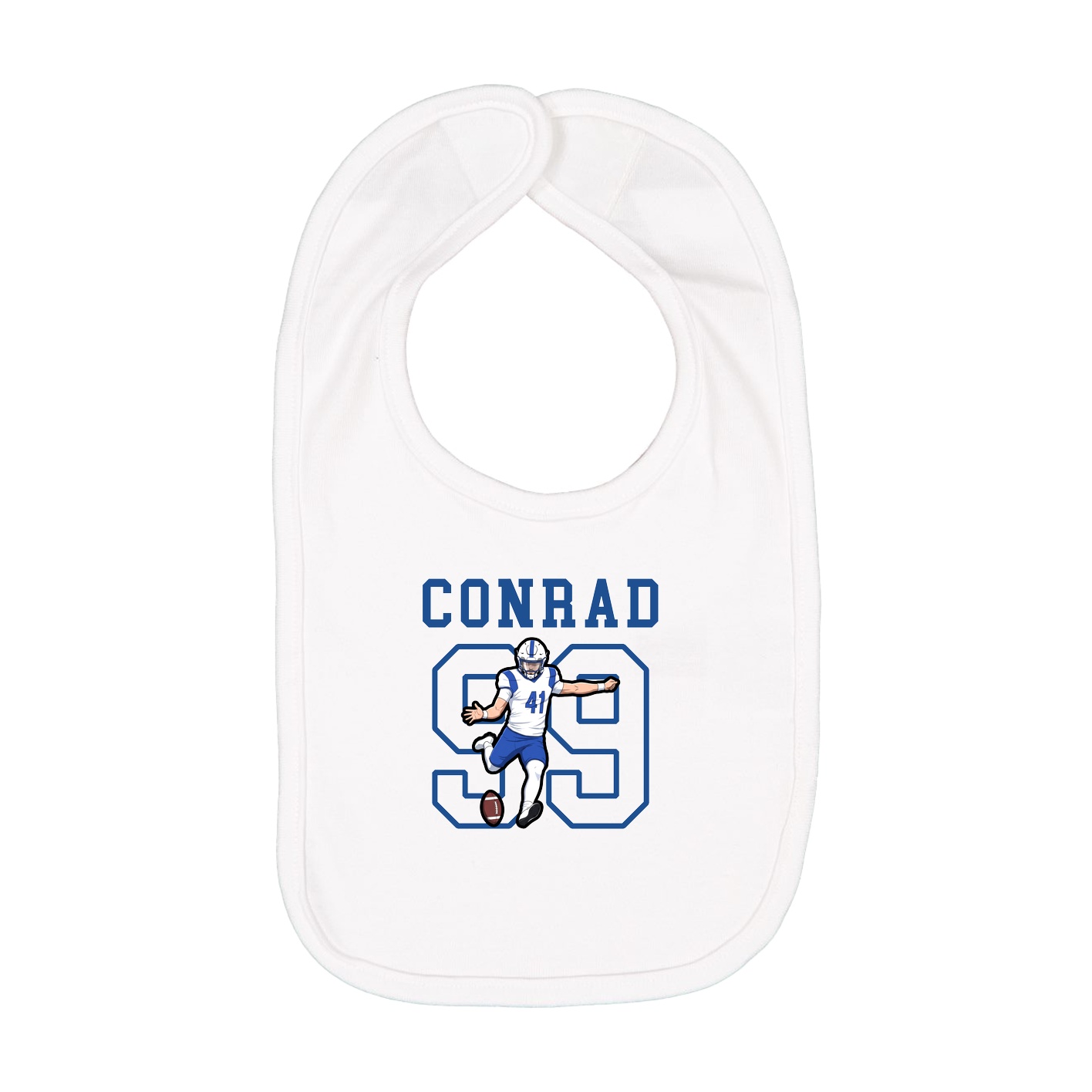 Infant Bib — Shirsey in White