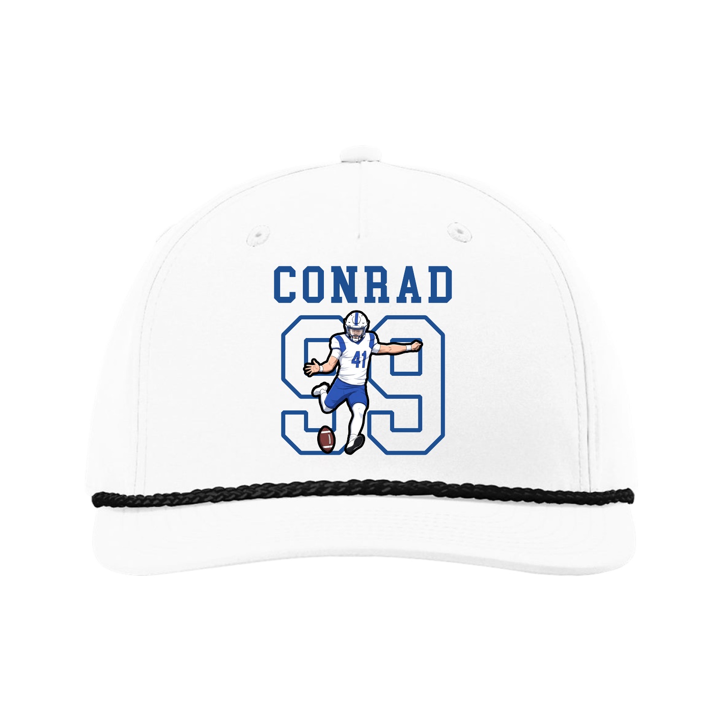 Five-Panel Classic Rope Cap — Shirsey in White