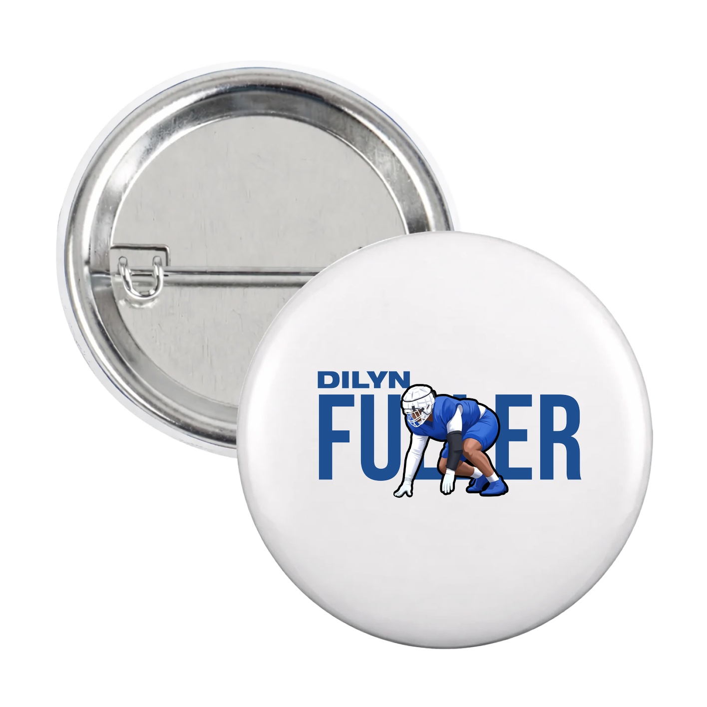 Game Day Button — Player Name in White
