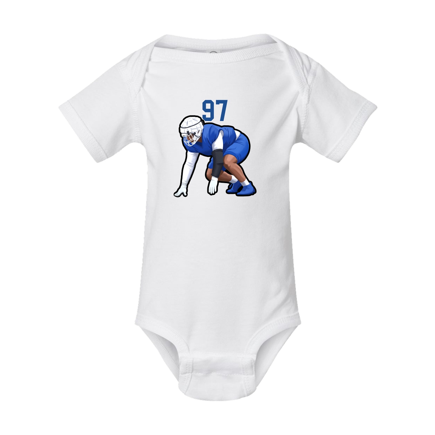 Baby Onesie — Number Top in White