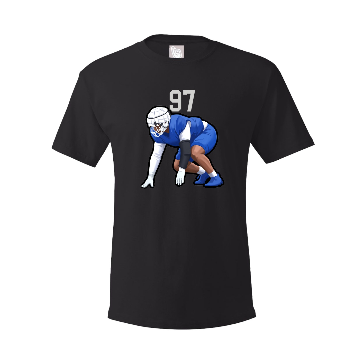Youth Tee — Number Top in Black