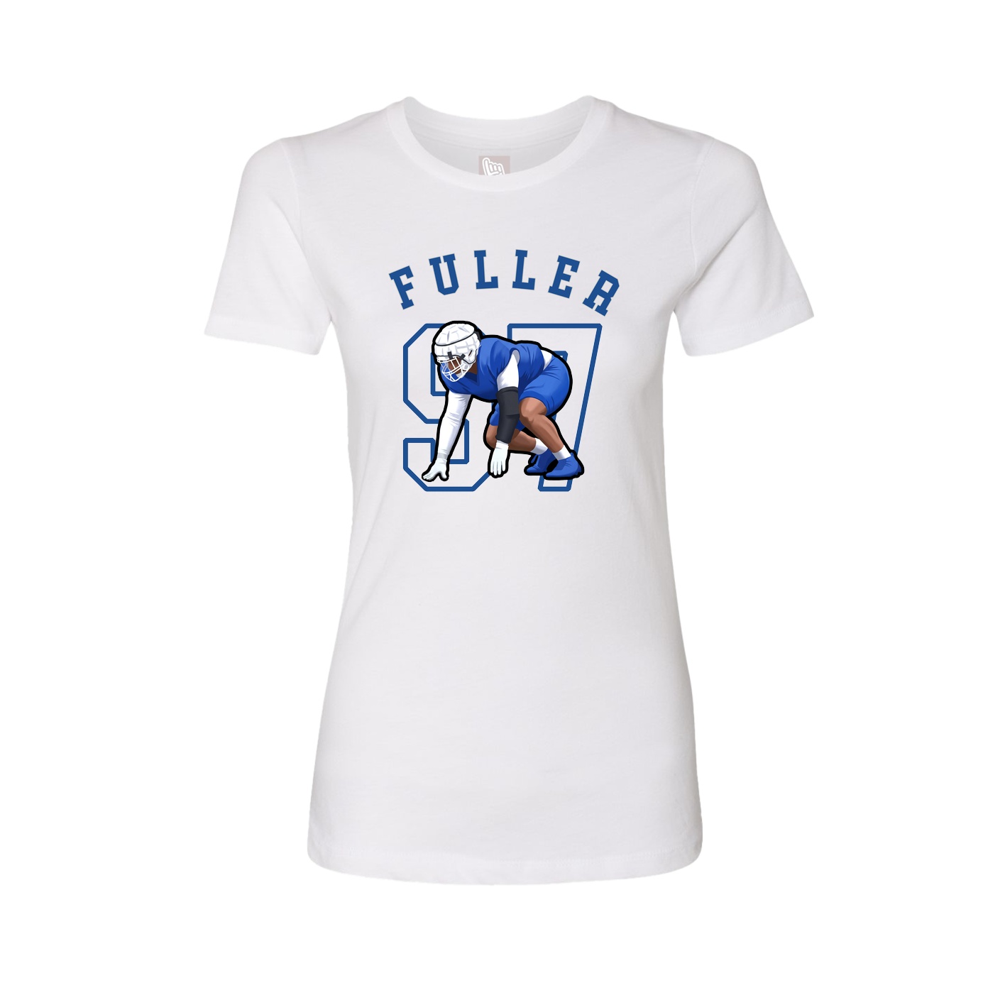 Fitted Women's Tee — Shirsey Arch in White