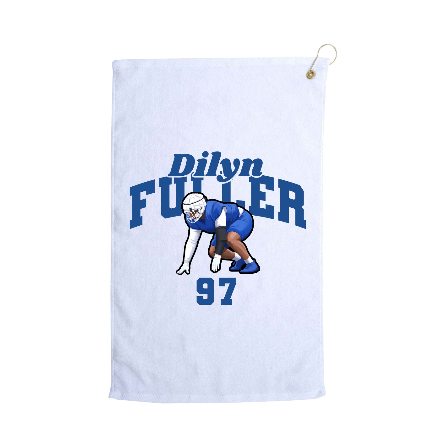 Golf Towel — Signature Arch in White