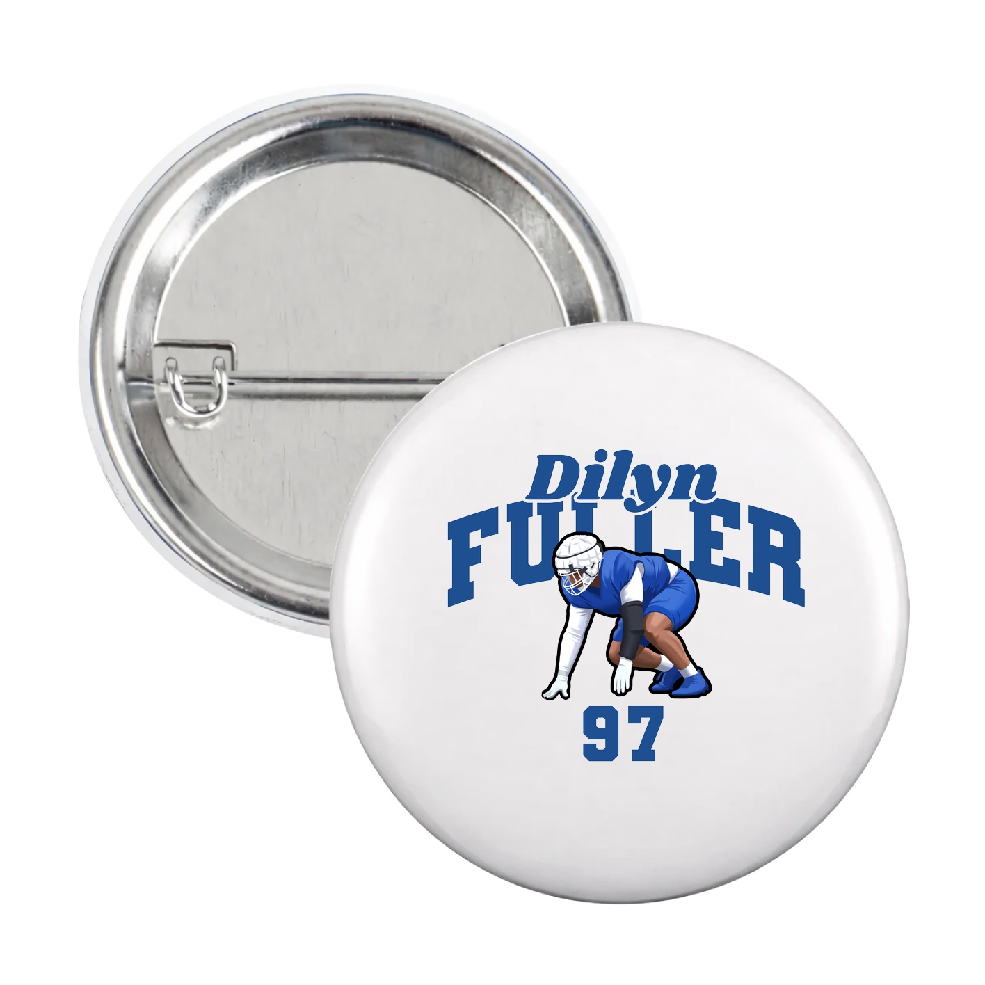 Game Day Button — Signature Arch in White