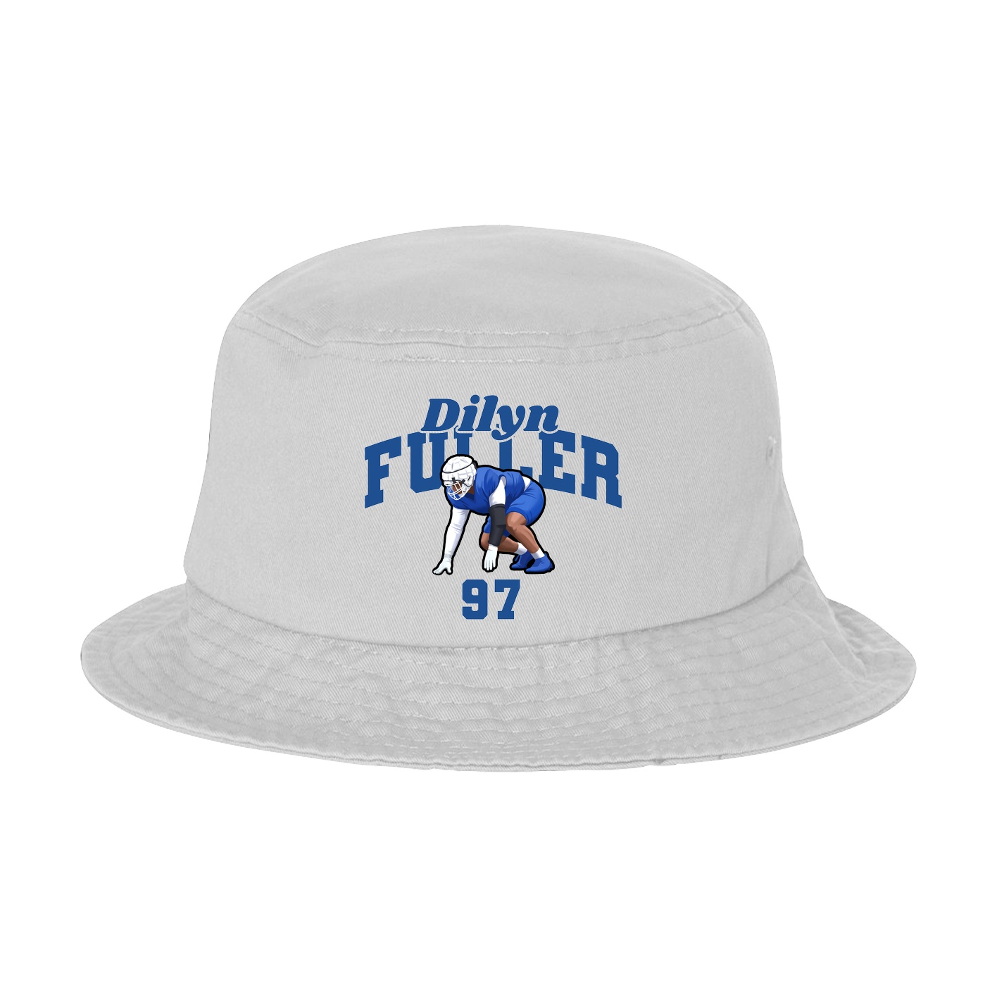 Bucket Cap — Signature Arch in White