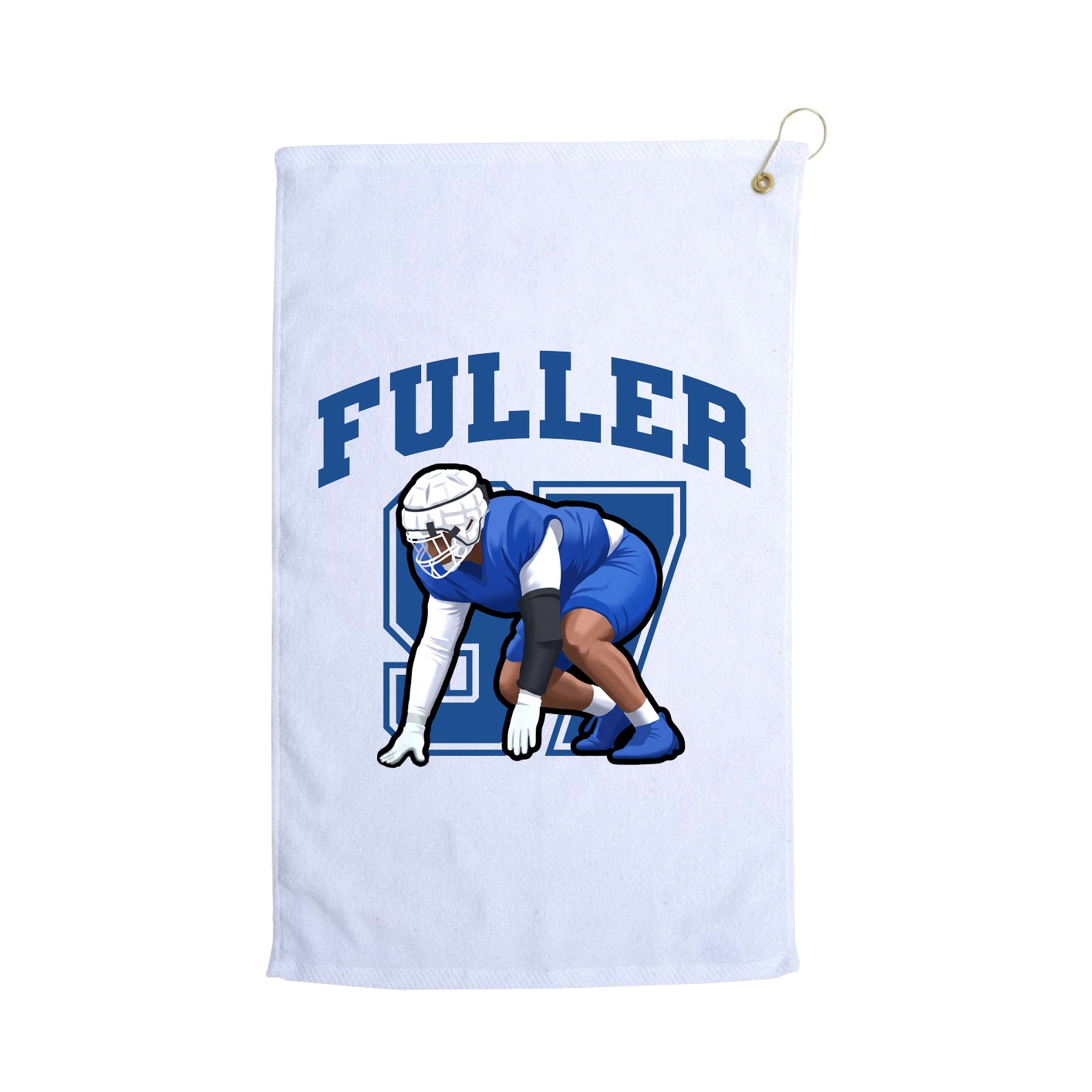 Golf Towel — Number in White