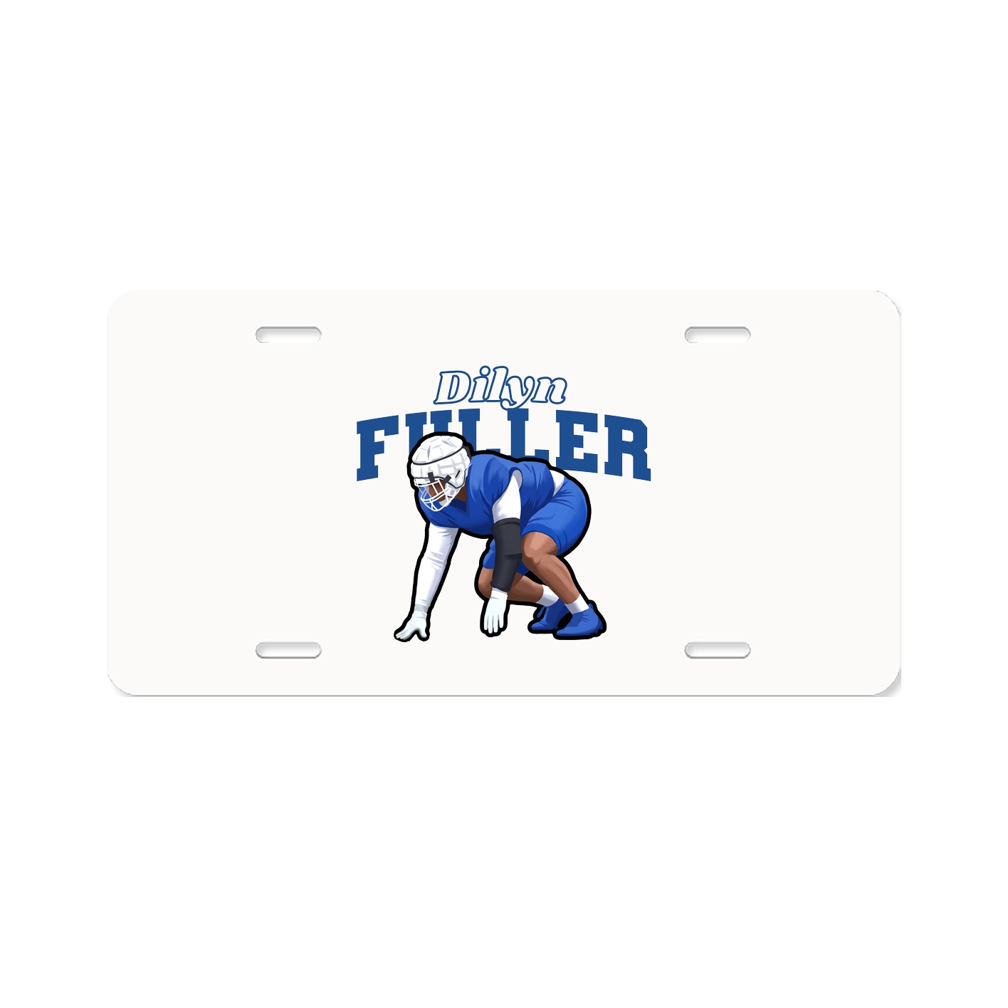 License Plate — Name Arch in Classic