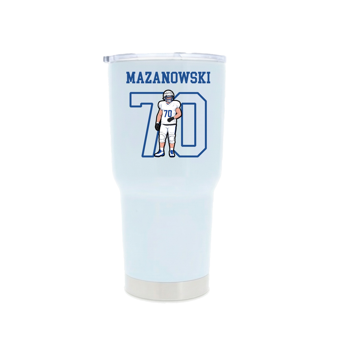 30oz Stainless Steel Tumbler — Shirsey in White