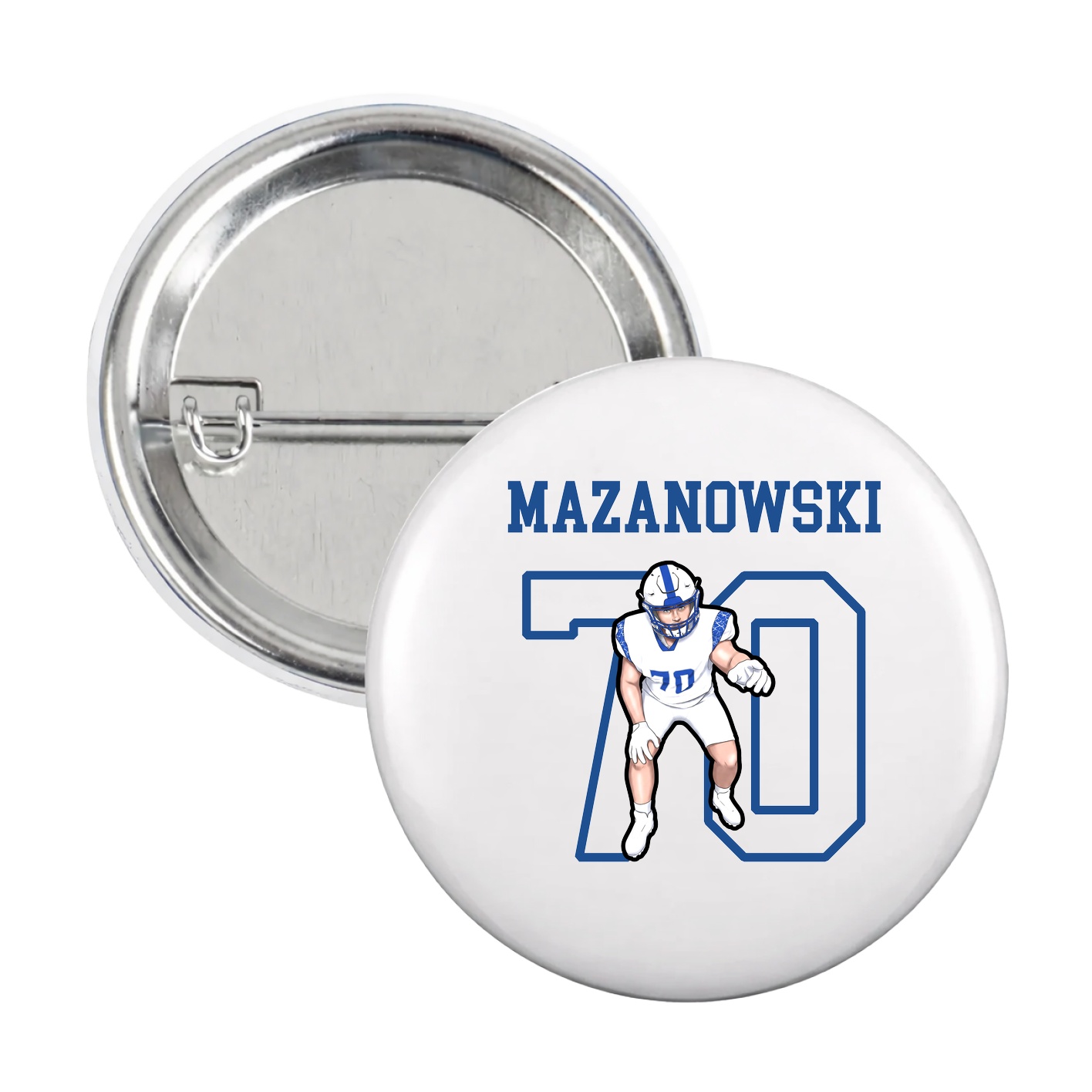 Game Day Button — Shirsey in White