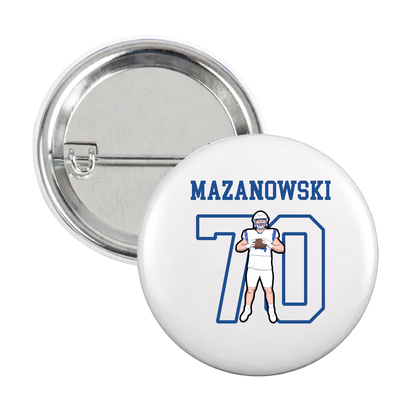 Game Day Button — Shirsey in White
