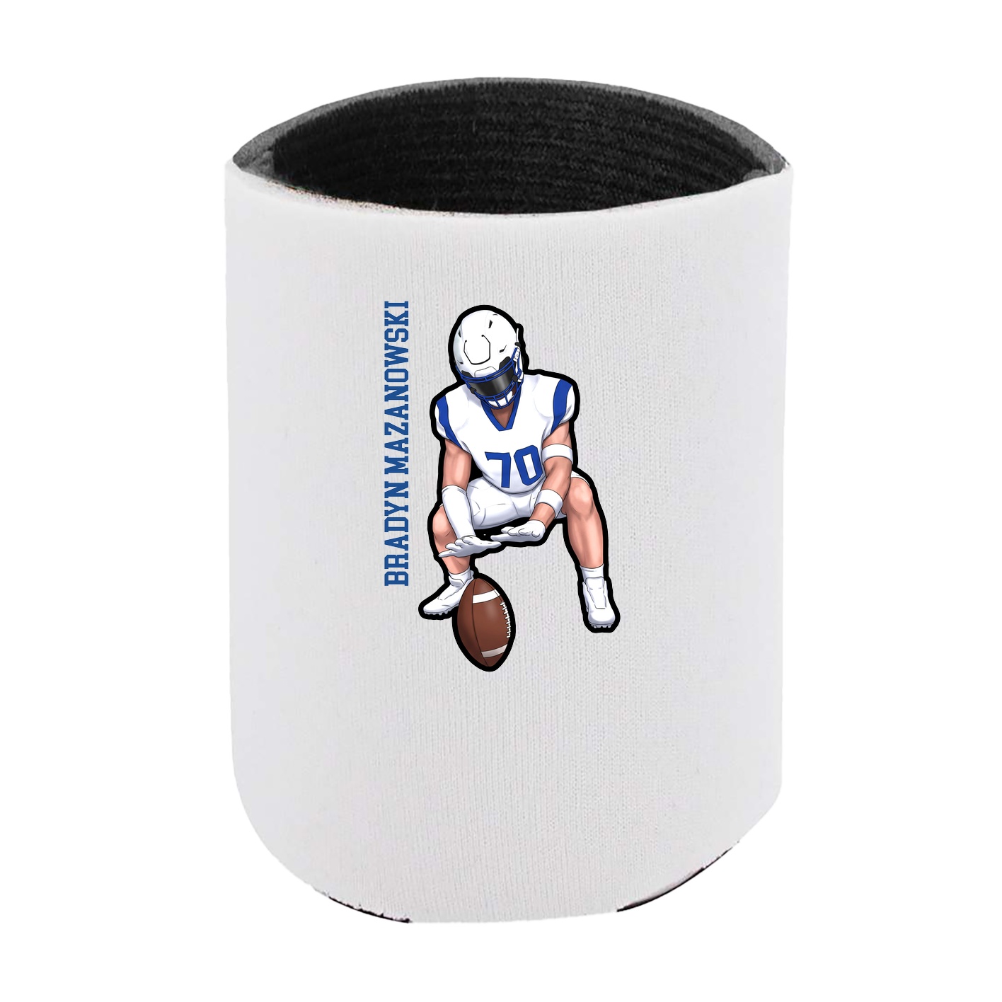Can Holder — Name Vertical in White