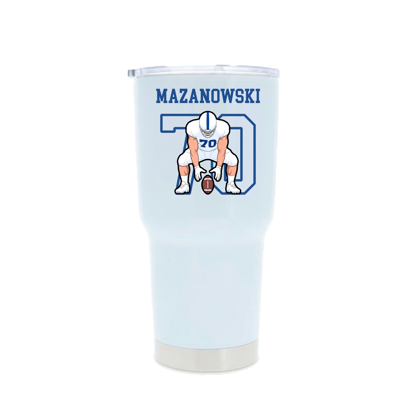 30oz Stainless Steel Tumbler — Shirsey in White