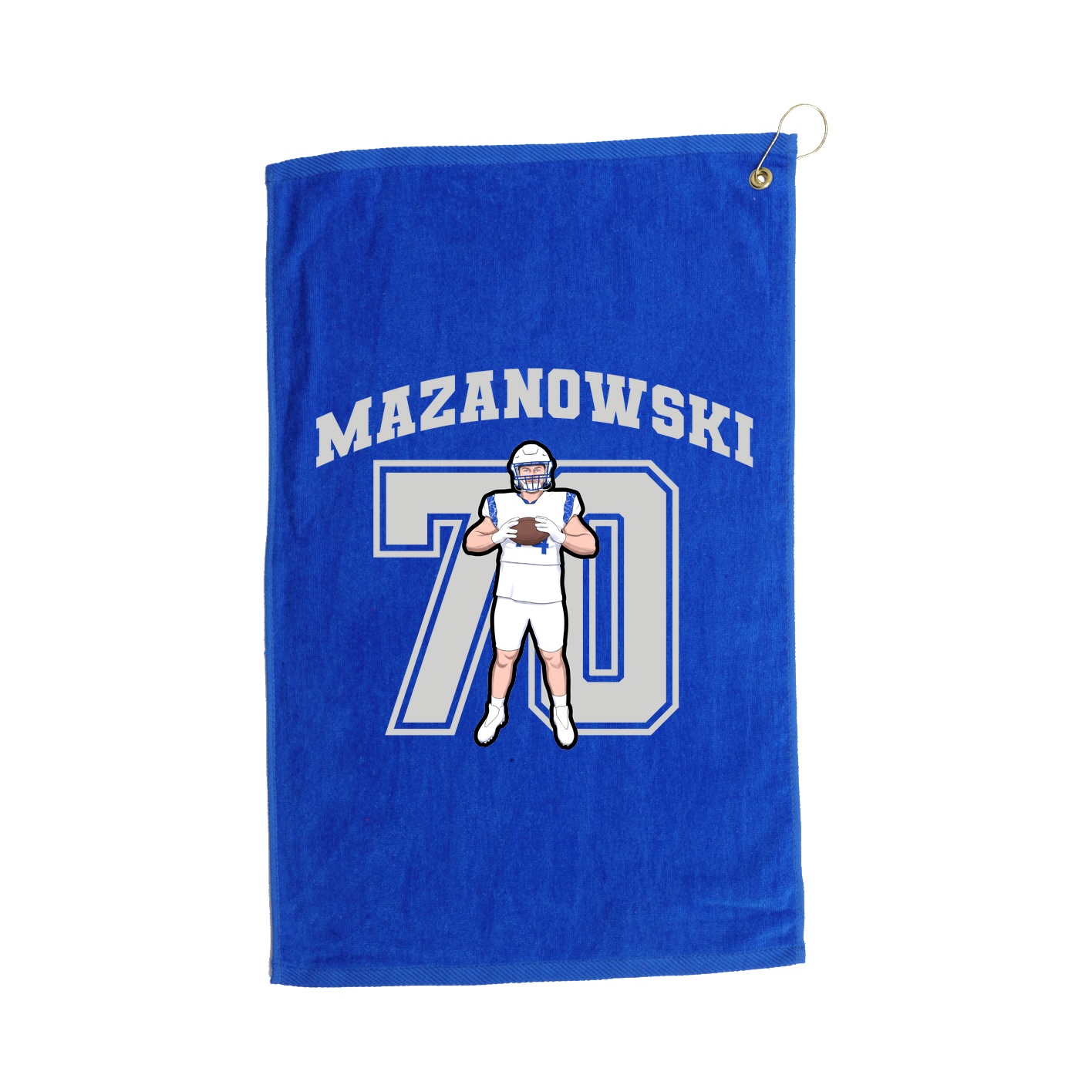 Golf Towel — Number in Royal