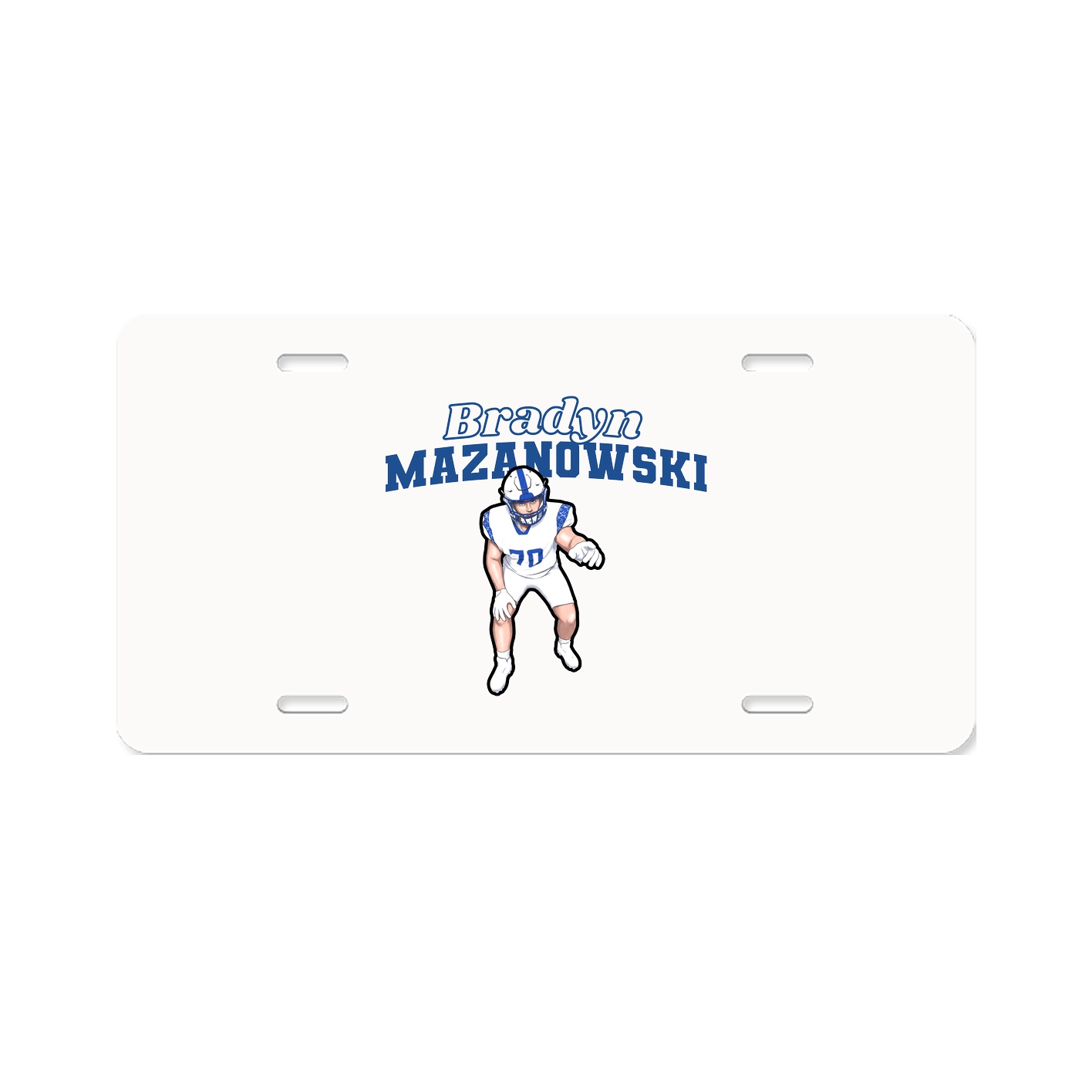License Plate — Name Arch in Classic