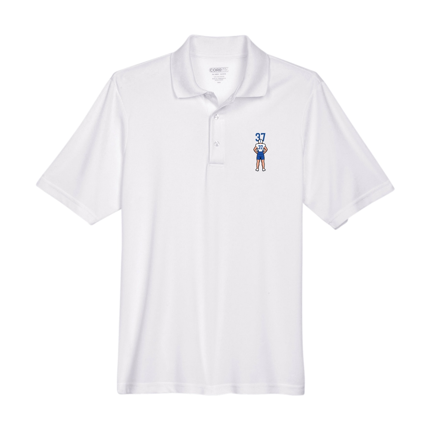 Performance Polo — Number Top in White