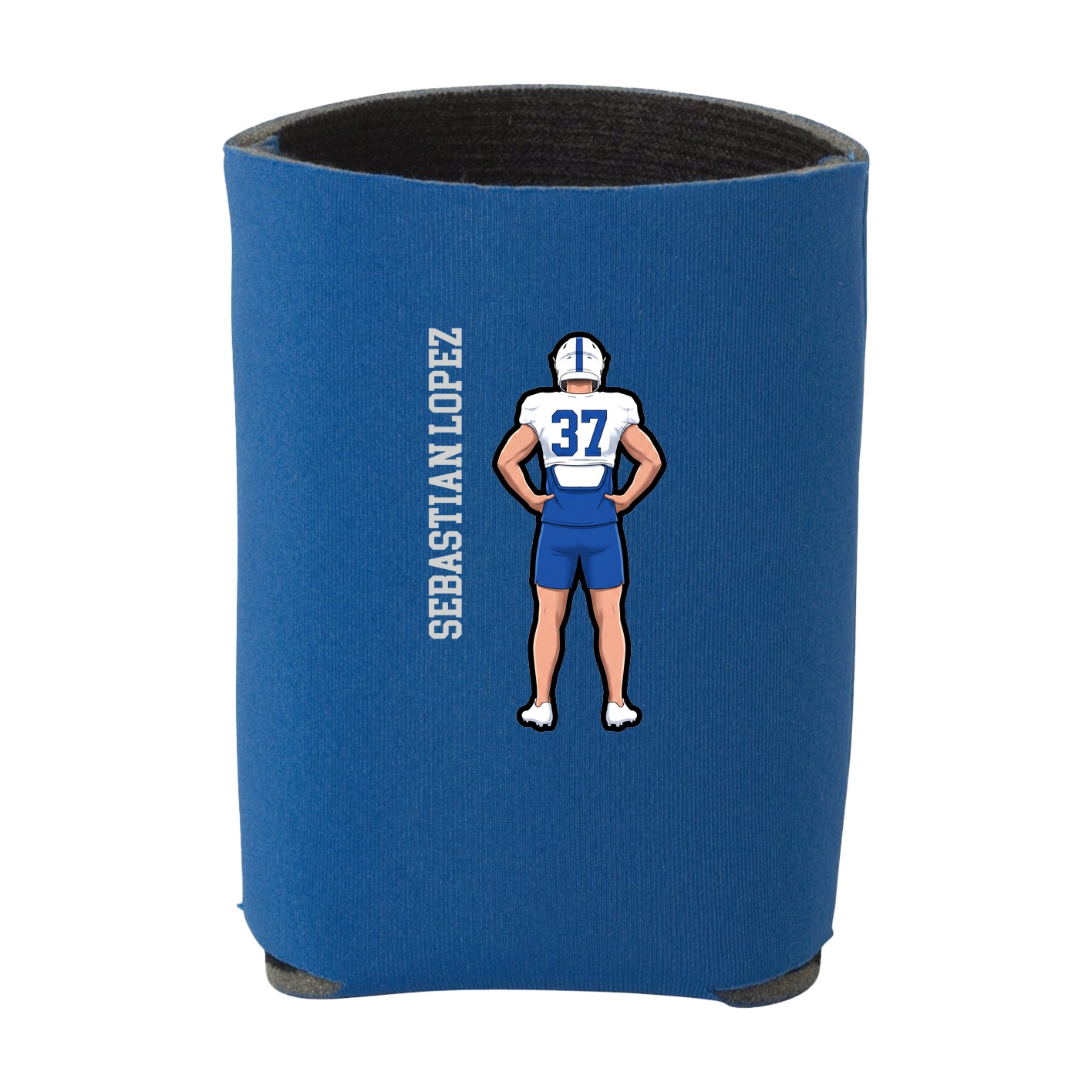 Can Holder — Name Vertical in Royal