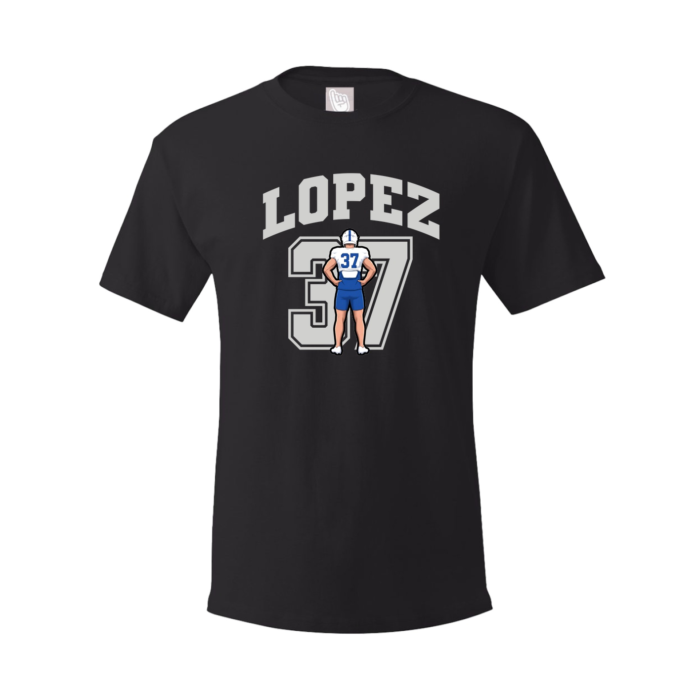Youth Tee — Number in Black