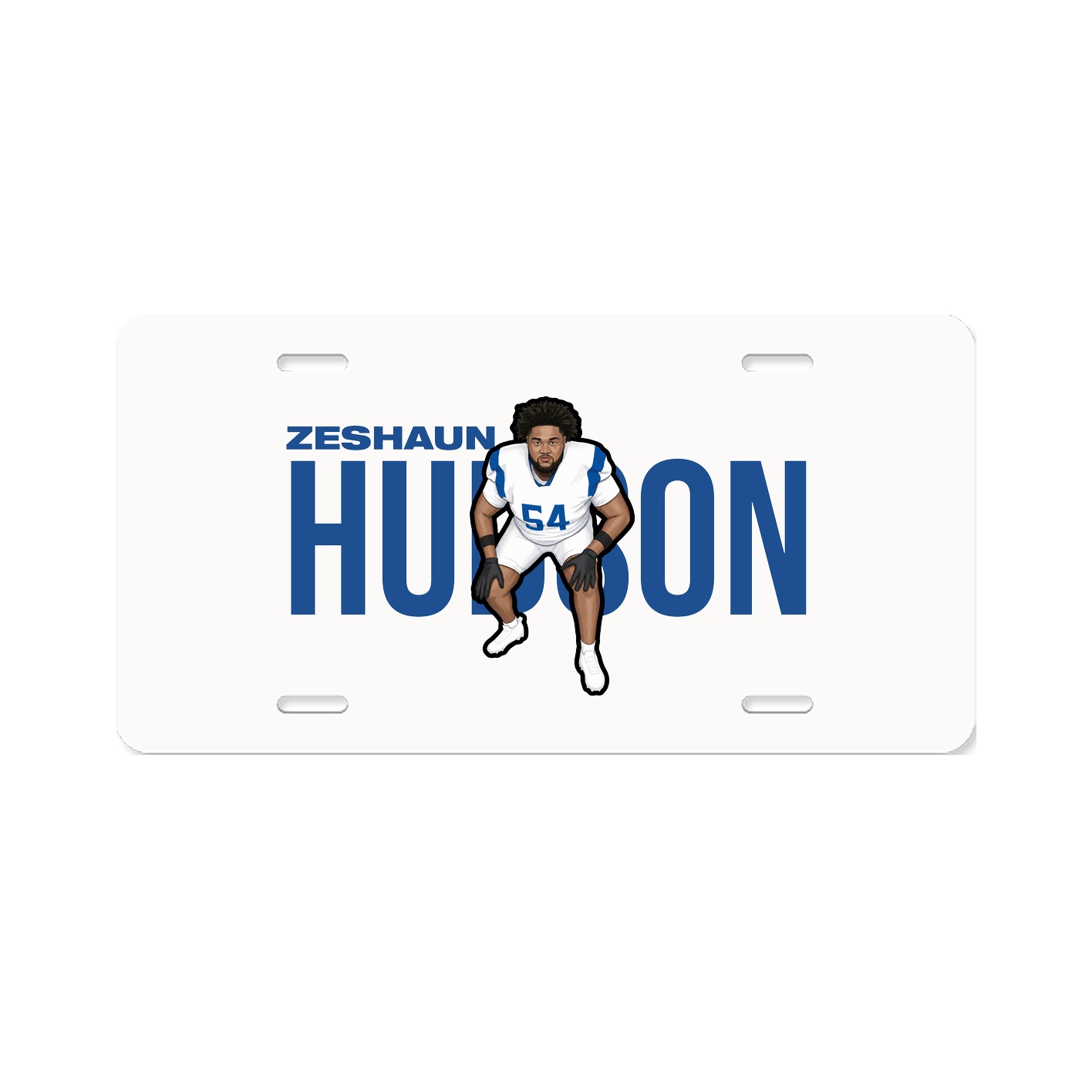 License Plate — Player Name in Classic
