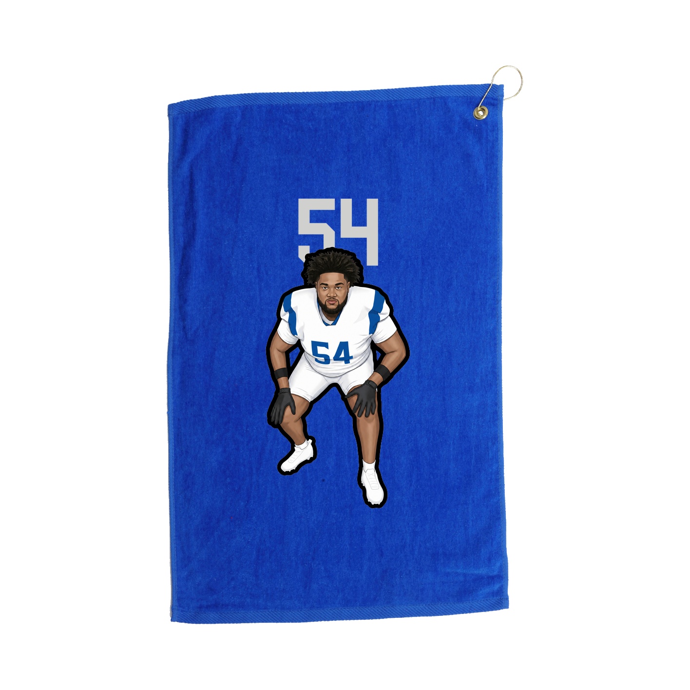 Golf Towel — Number Top in Royal