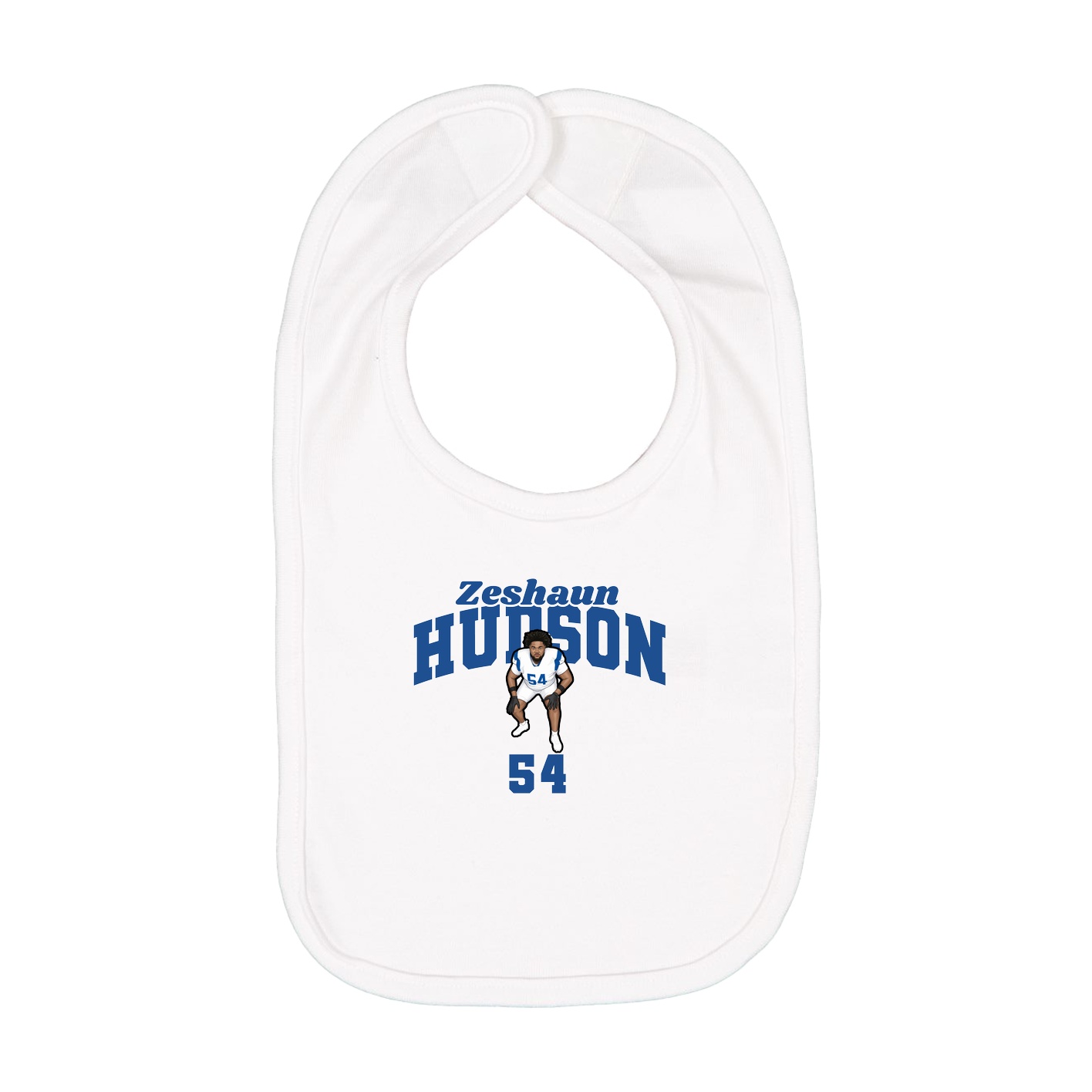 Infant Bib — Signature Arch in White