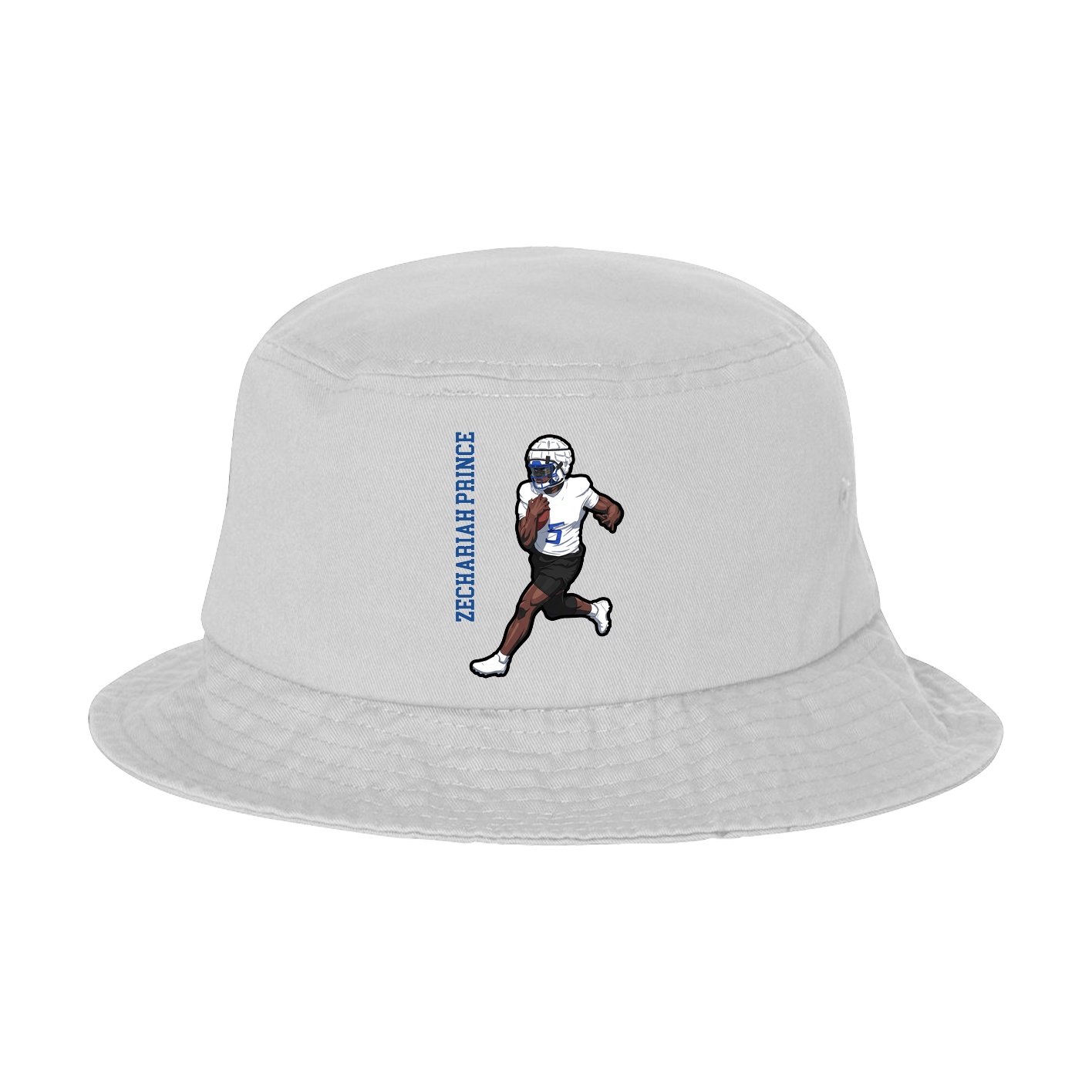 Bucket Cap — Name Vertical in White