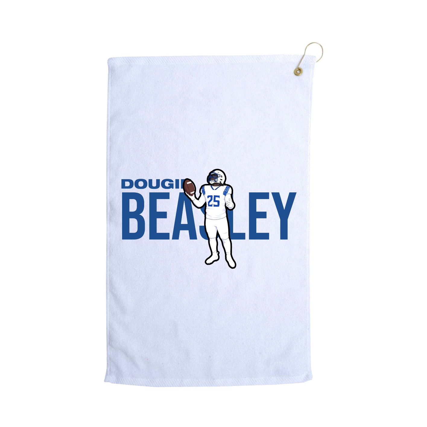 Golf Towel — Player Name in White