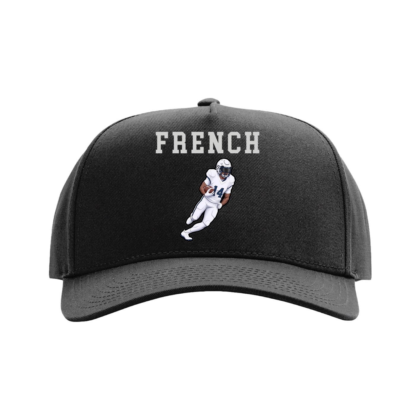 Full Fabric Five-Panel Champ Cap — Shirsey in Black