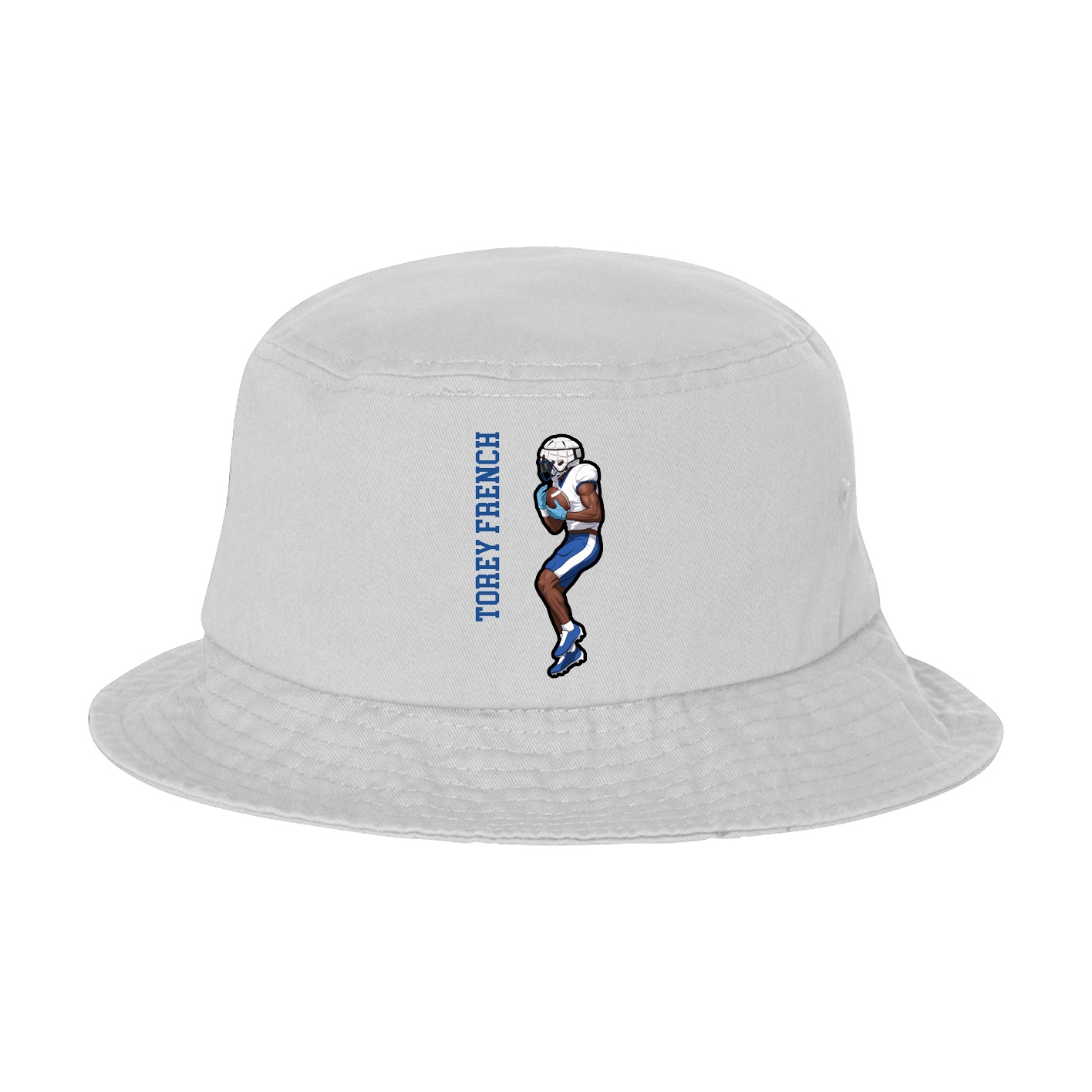 Bucket Cap — Name Vertical in White